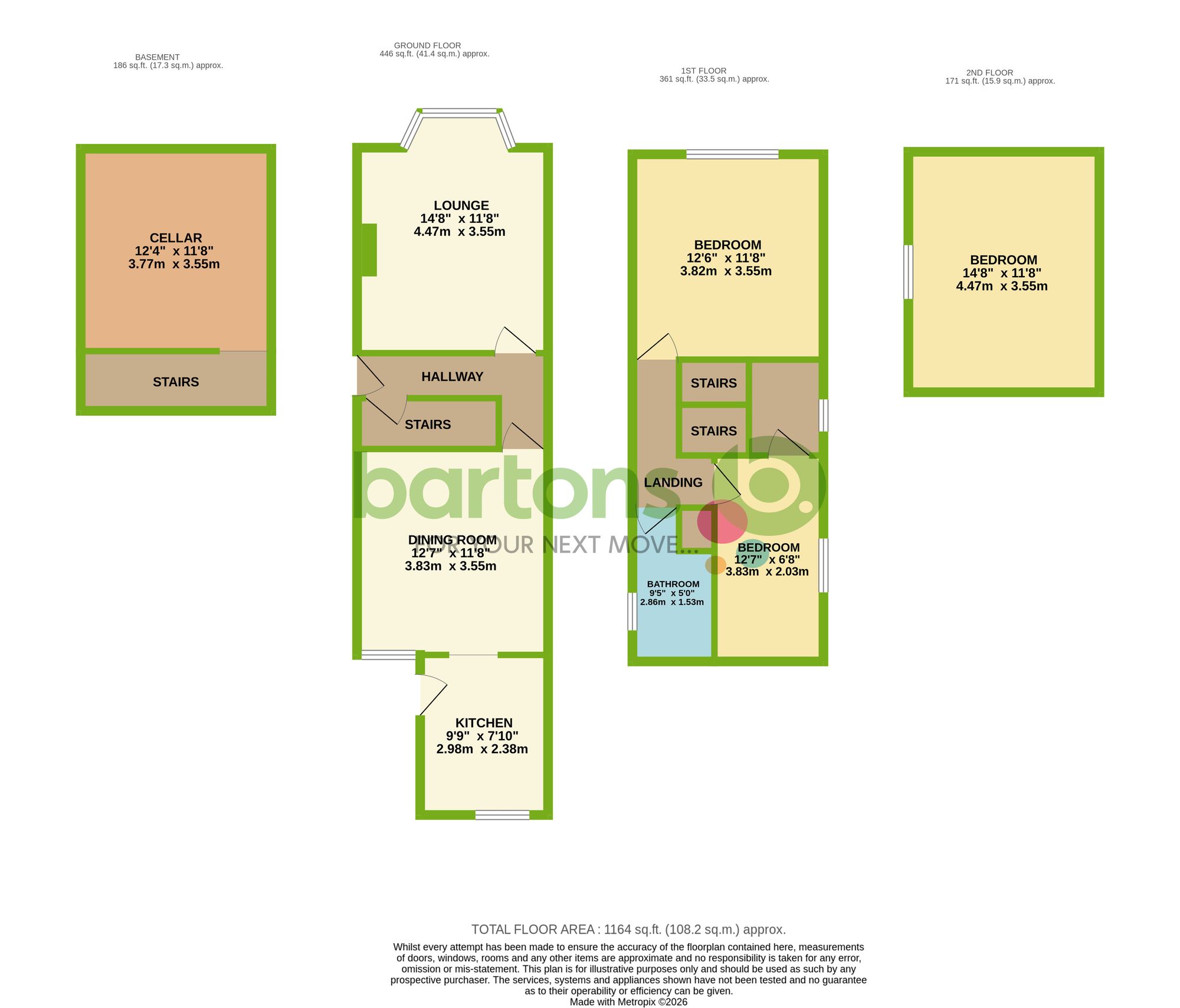 Floorplan for Lord Street, Clifton, S65