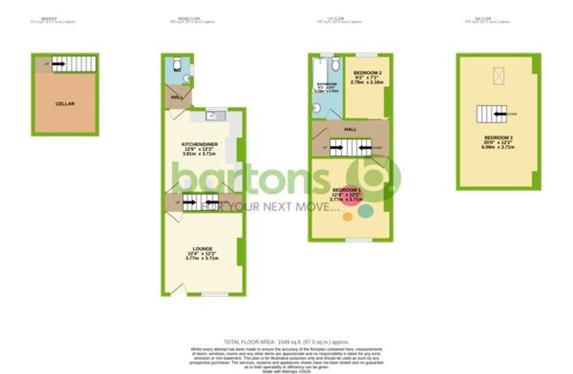 Floorplan for Osberton Street, Rawmarsh, S62