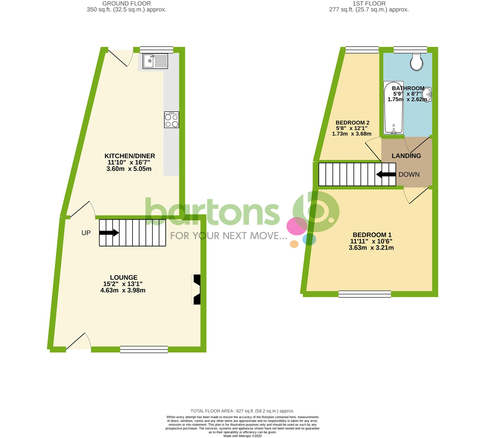 Floorplan for Badsley Street, Rotherham, S65