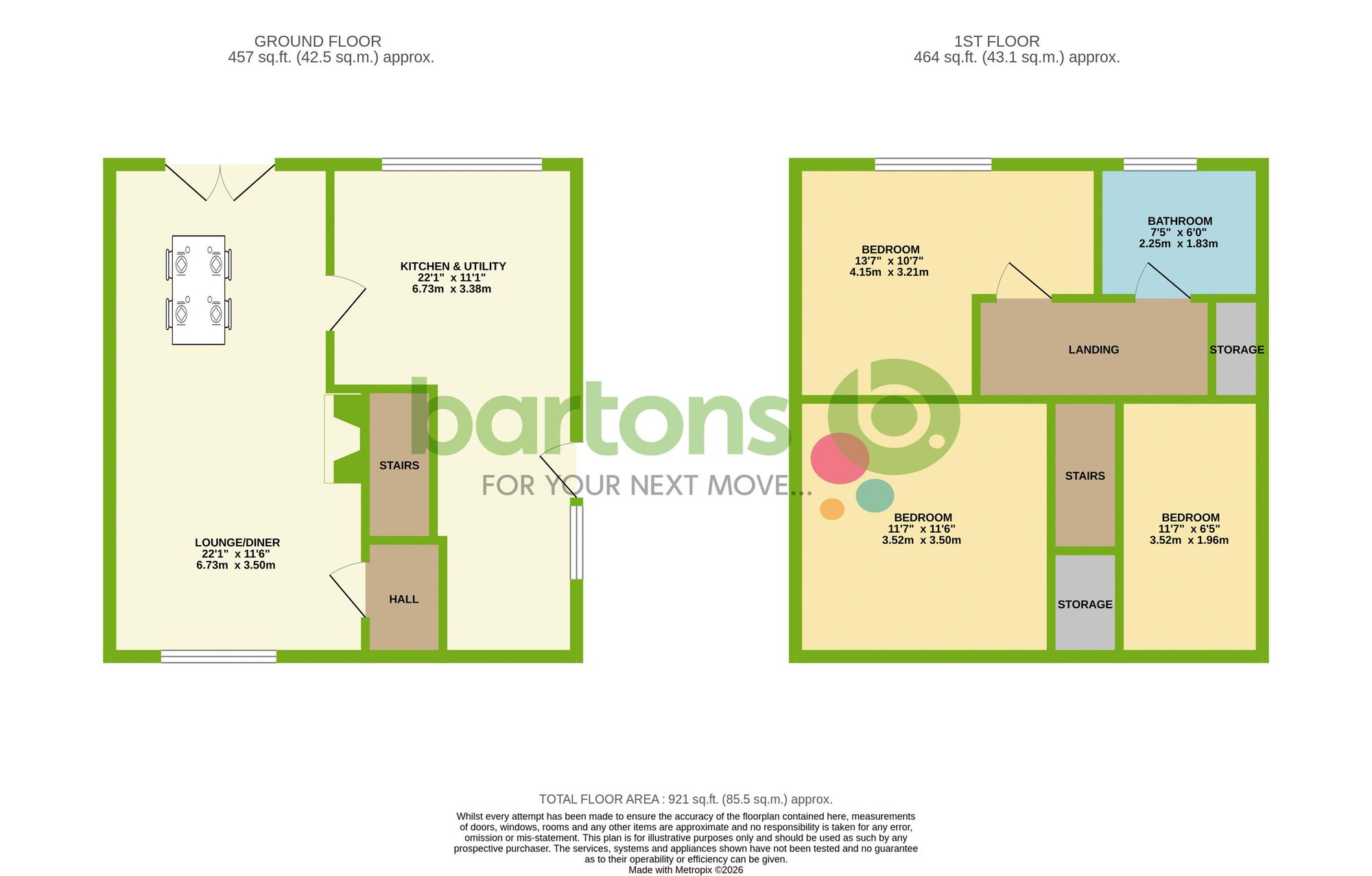 Floorplan for Gurth Drive, Thurcroft, S66