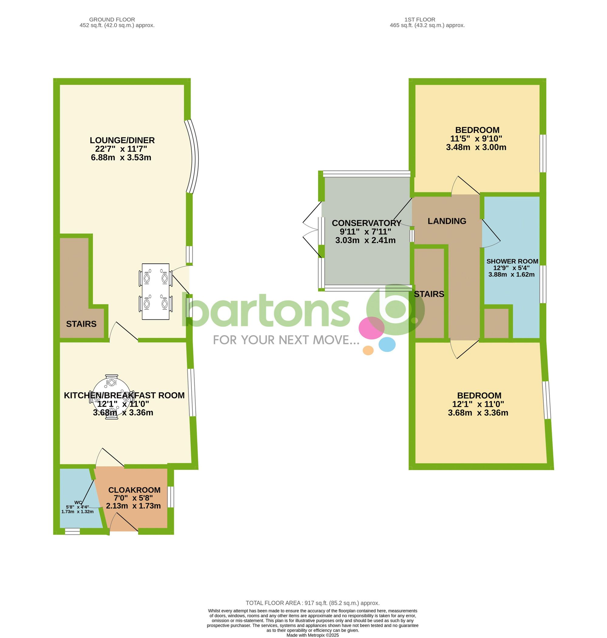 Floorplan for Hill Side, Whiston, S60