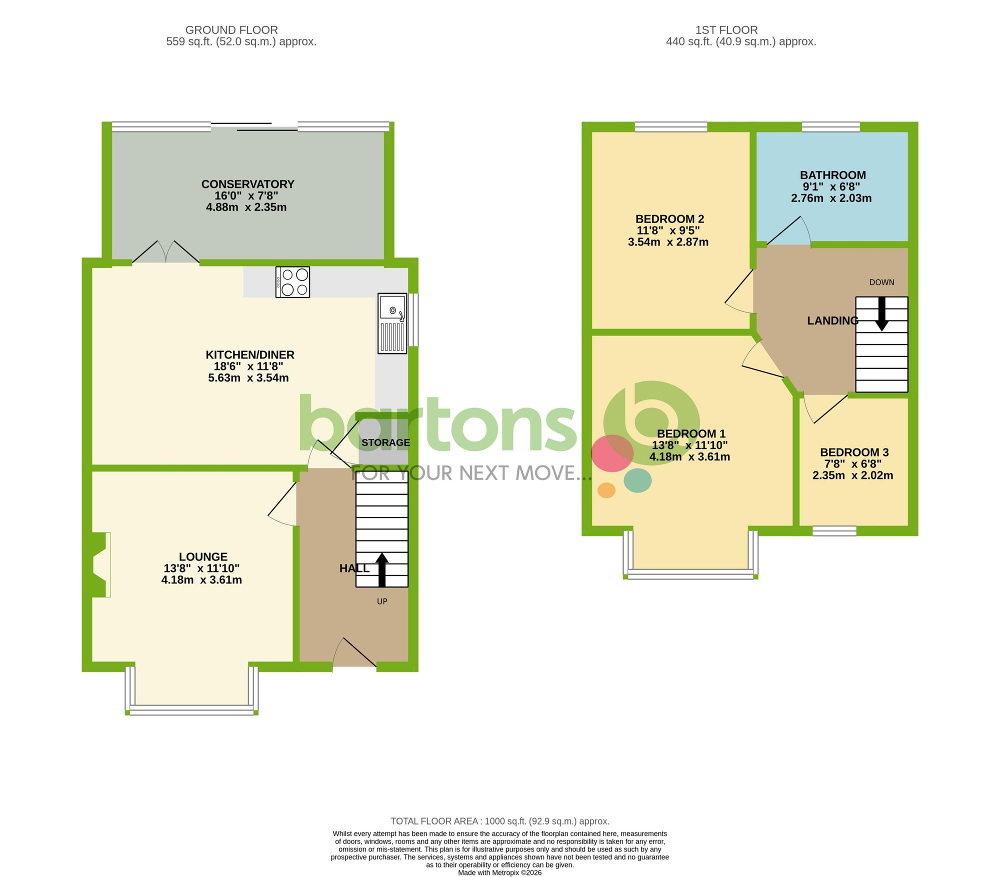 Floorplan for Broom Lane, Rotherham, S60