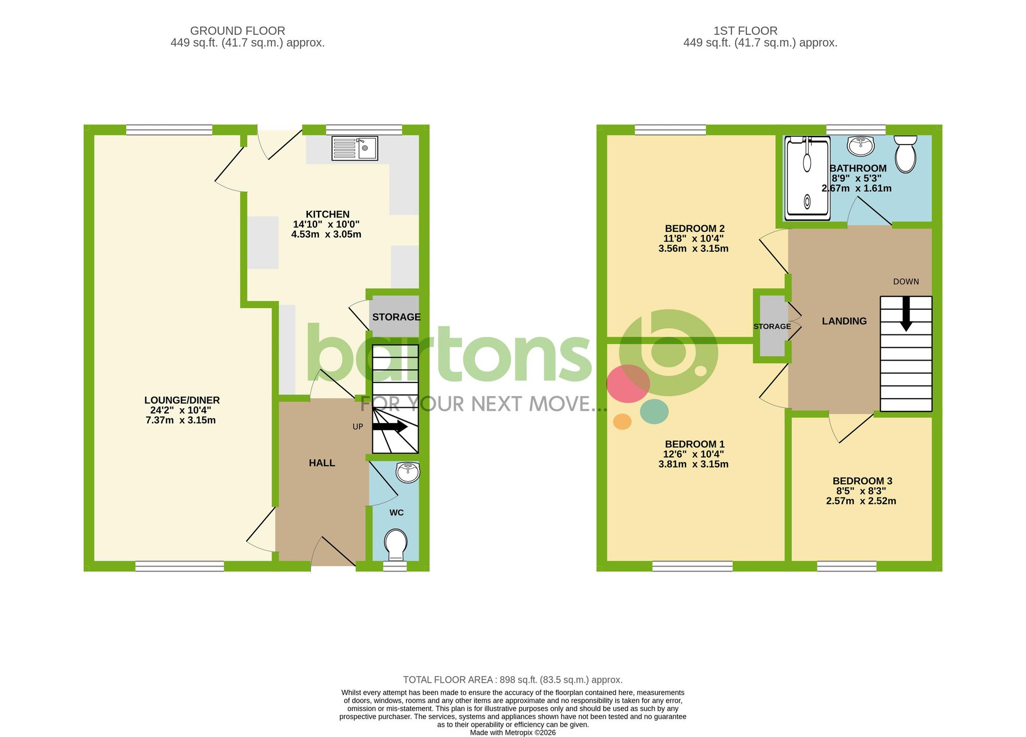 Floorplan for Whitegate Walk, Rotherham, S61