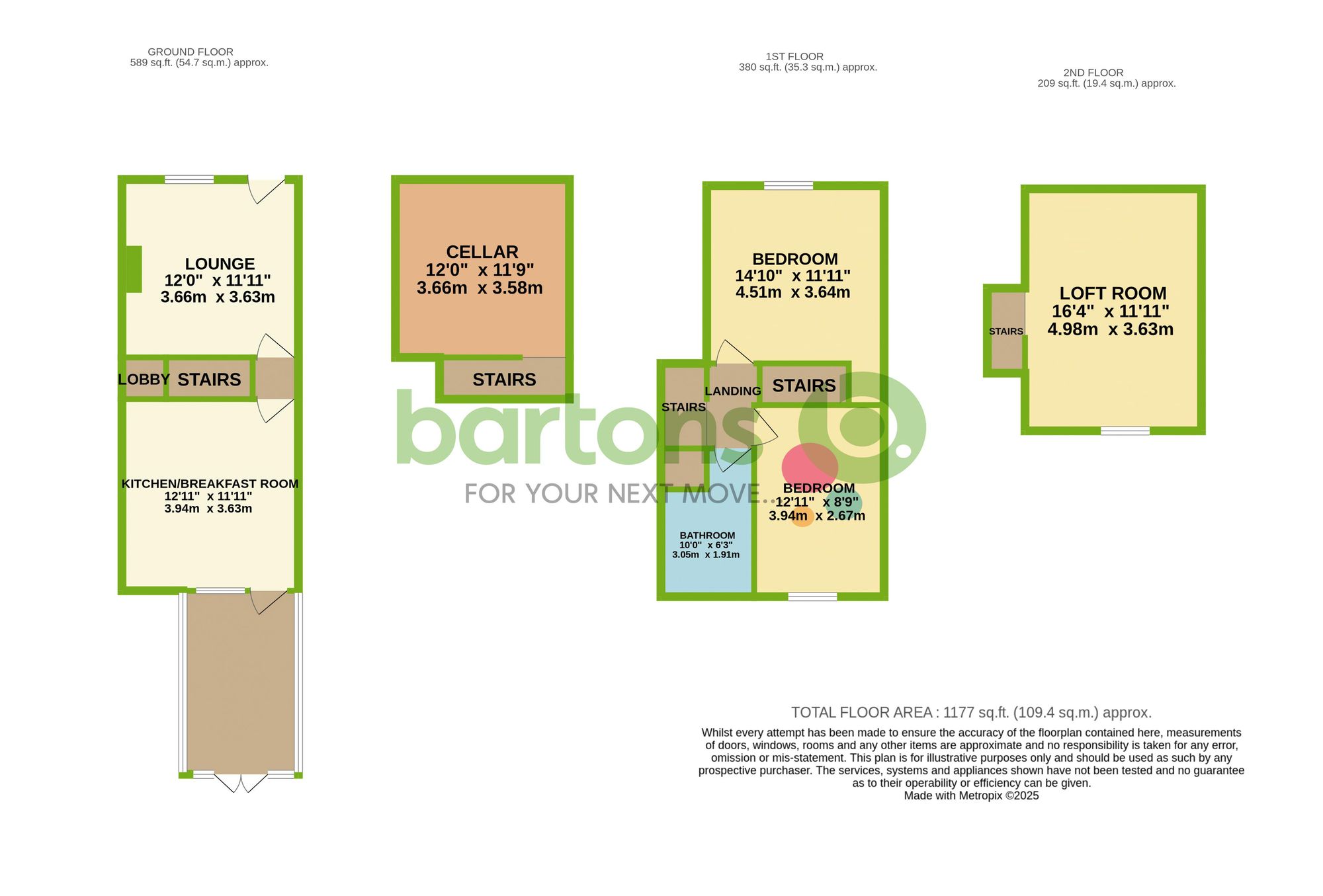 Floorplan for Clement Mews, Rotherham, S61