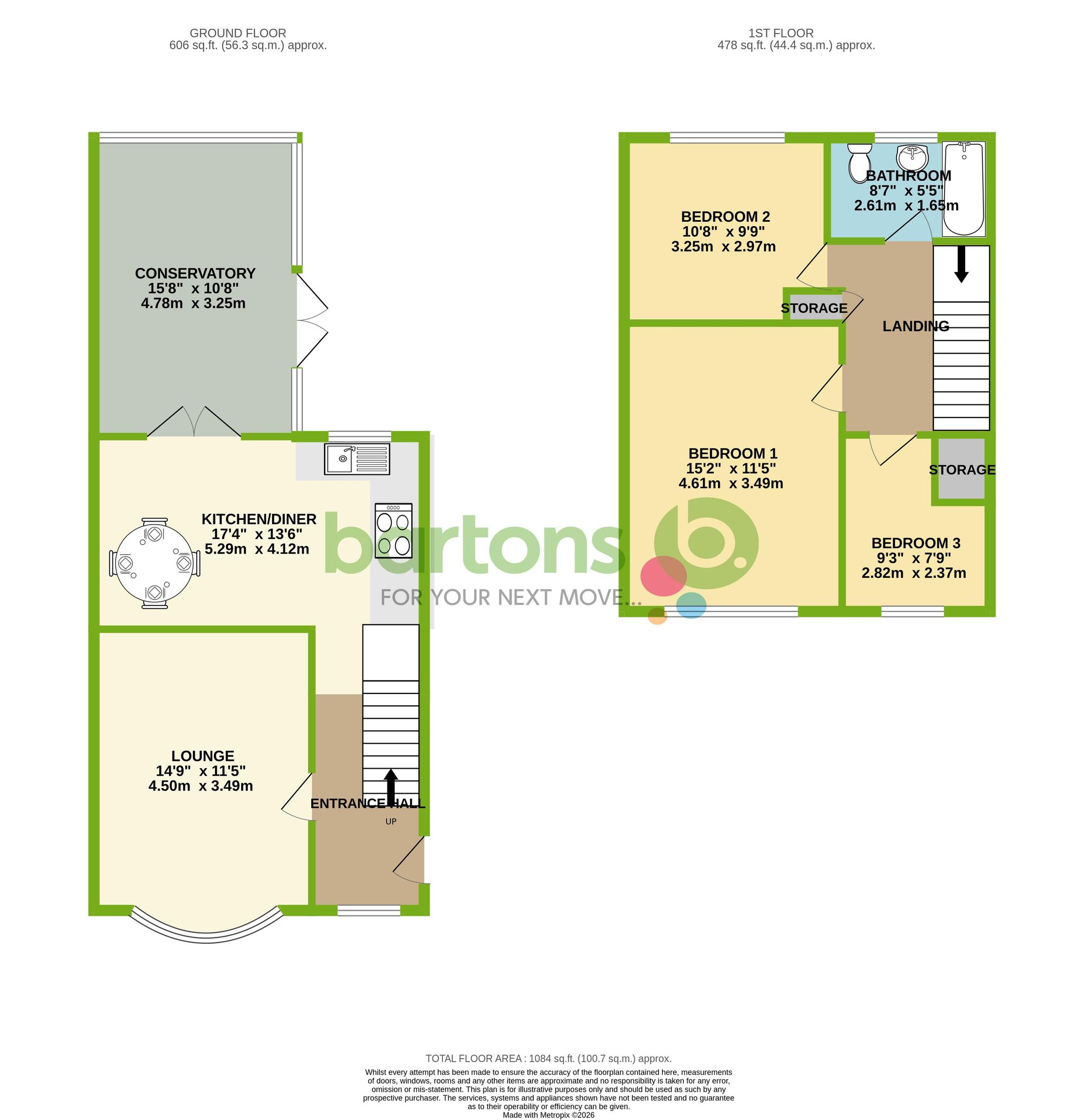 Floorplan for Calder Road, Rotherham, S61