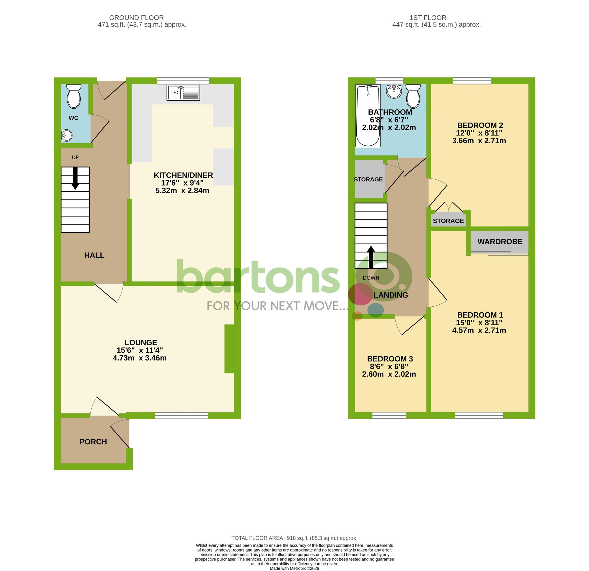 Floorplan for Pike Road, Brinsworth, S60