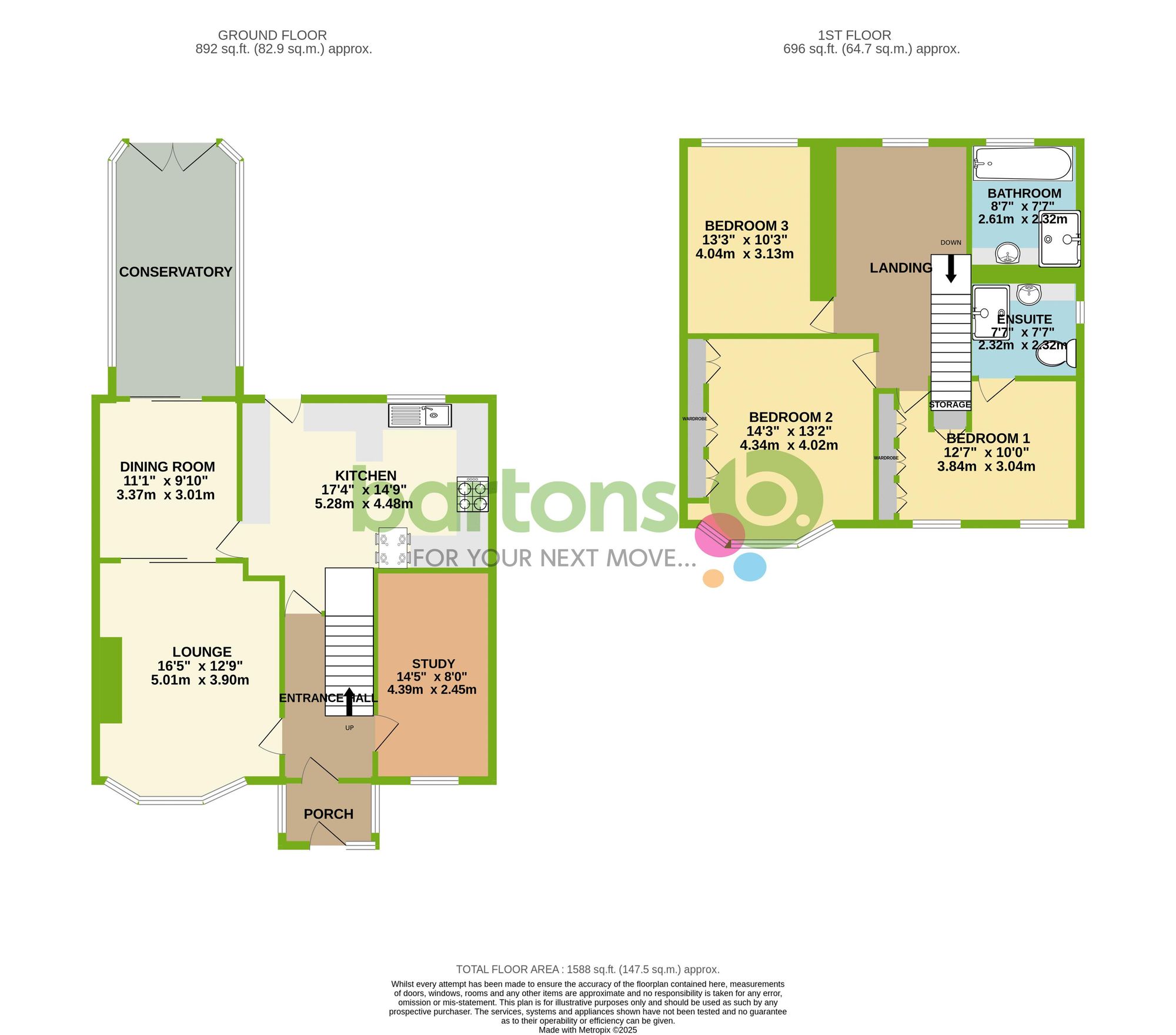 Floorplan for Brookside, Rotherham, S65