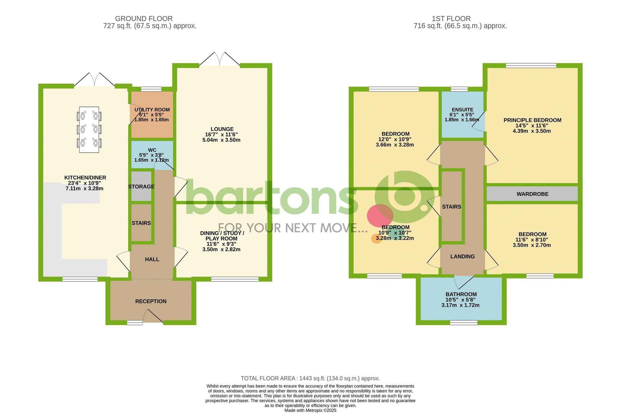 Floorplan for Highfields, Clowne, S43