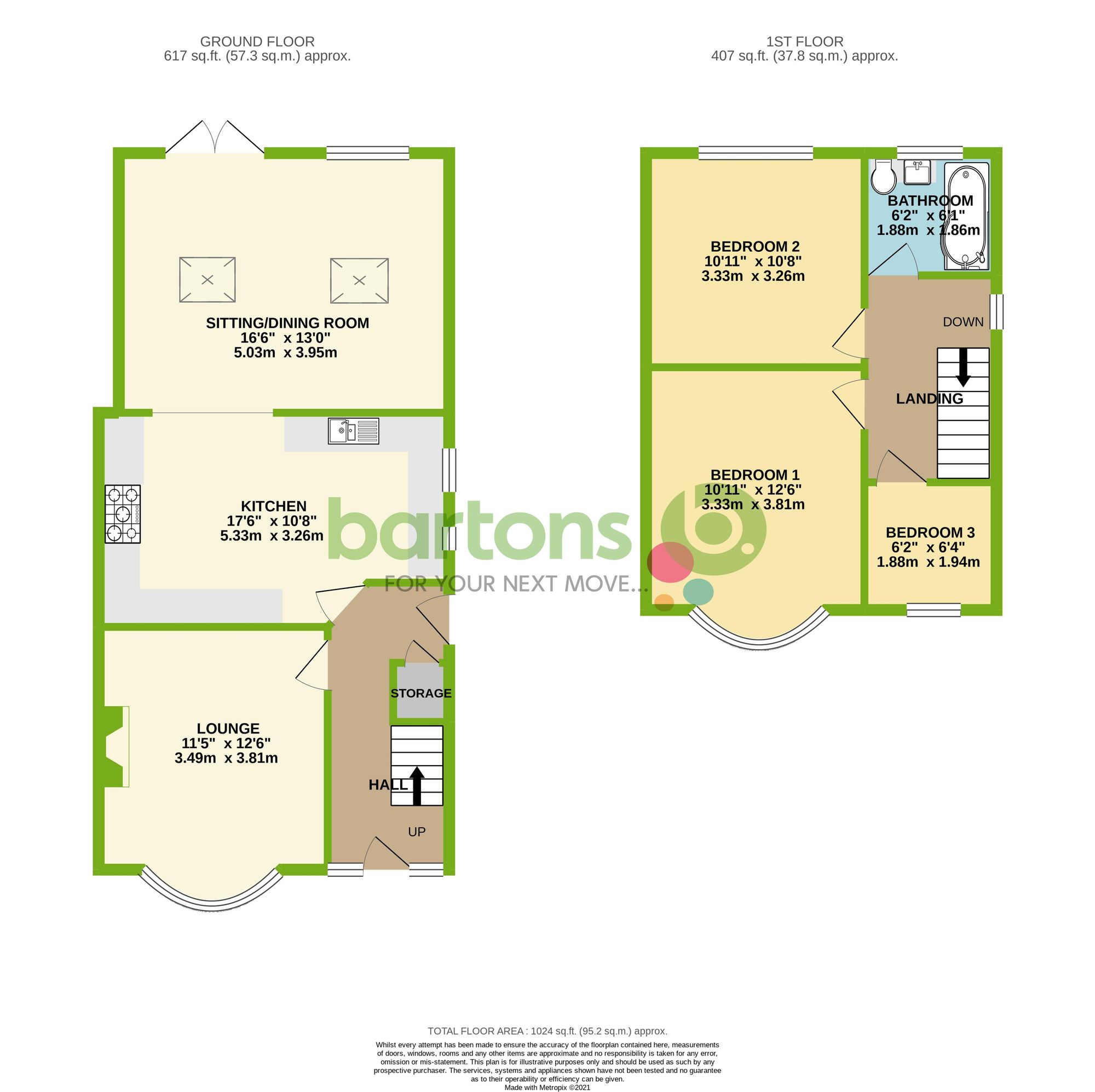 Floorplan for Reresby Road, Whiston, S60