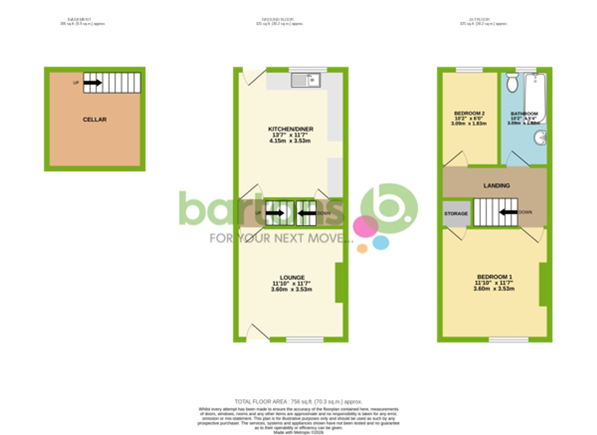 Floorplan for Clifton Avenue, Rotherham, S65
