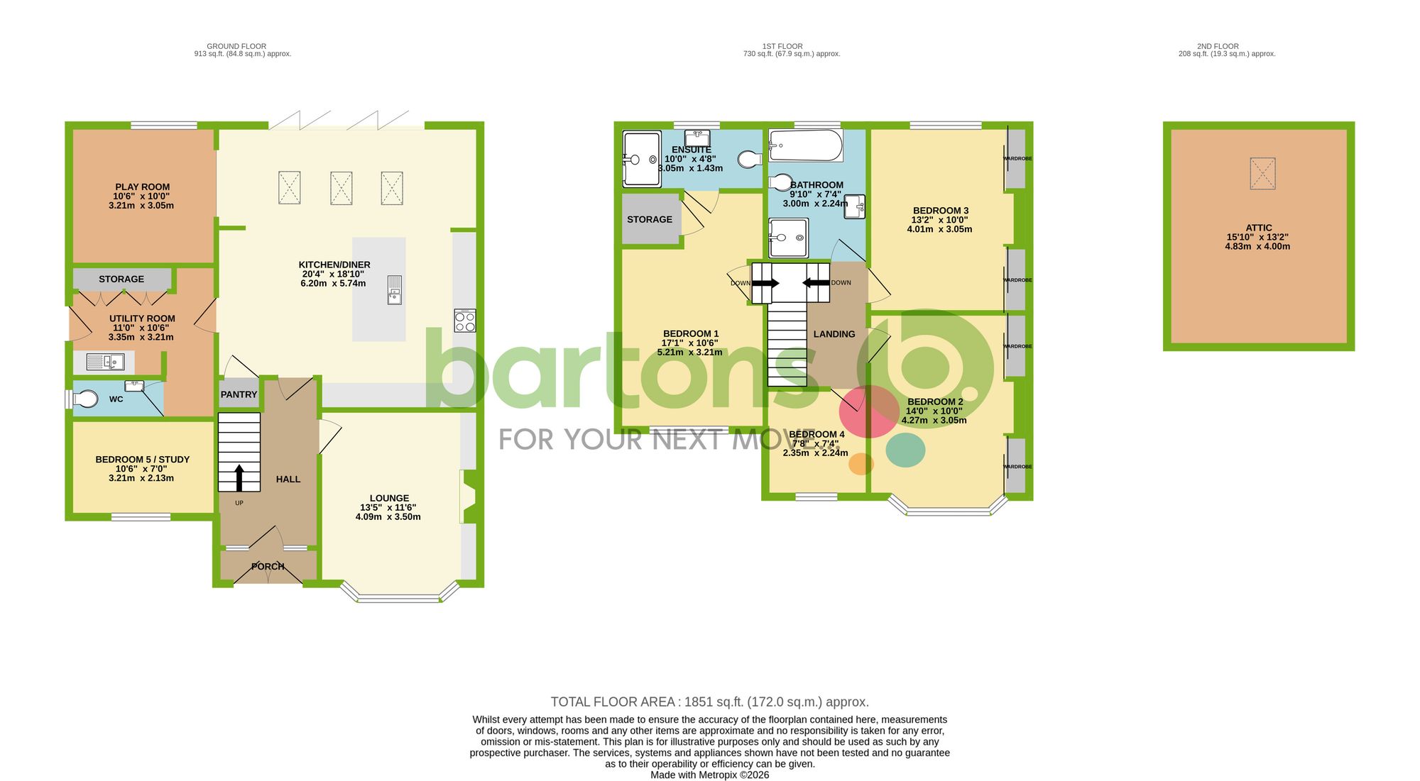 Floorplan for Barrowby Road, Broom, S60