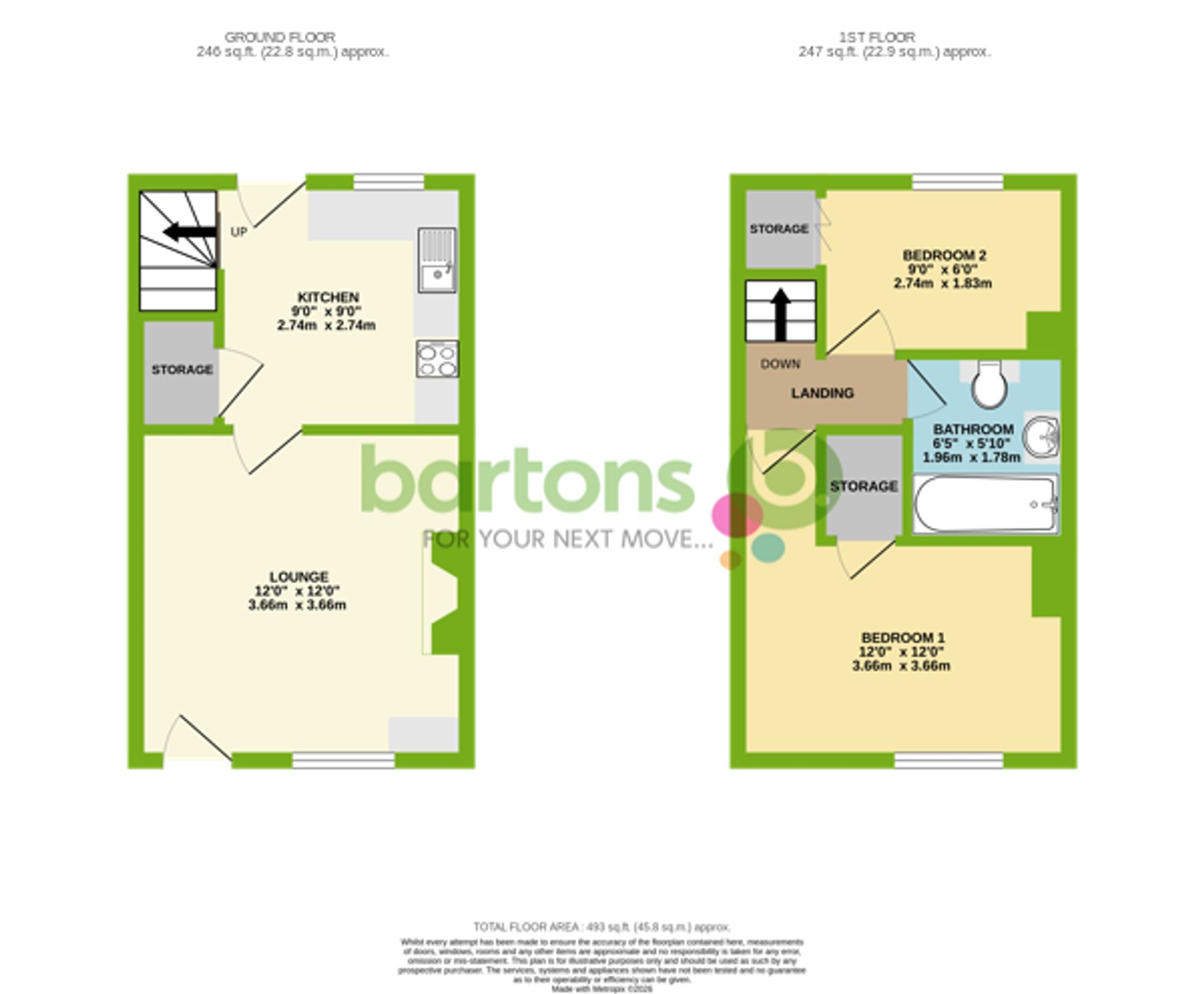 Floorplan for Upper Clara Street, Rotherham, S61