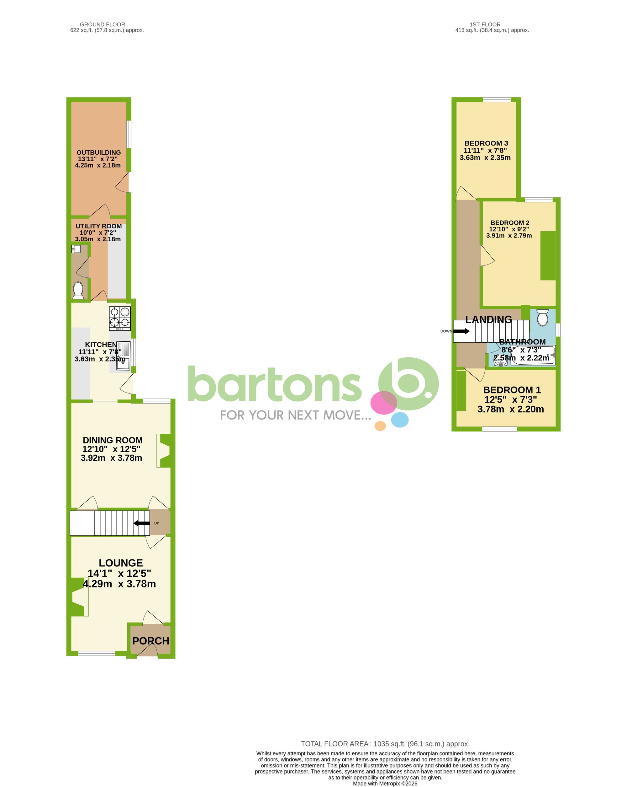 Floorplan for Doncaster Road, Thrybergh, S65