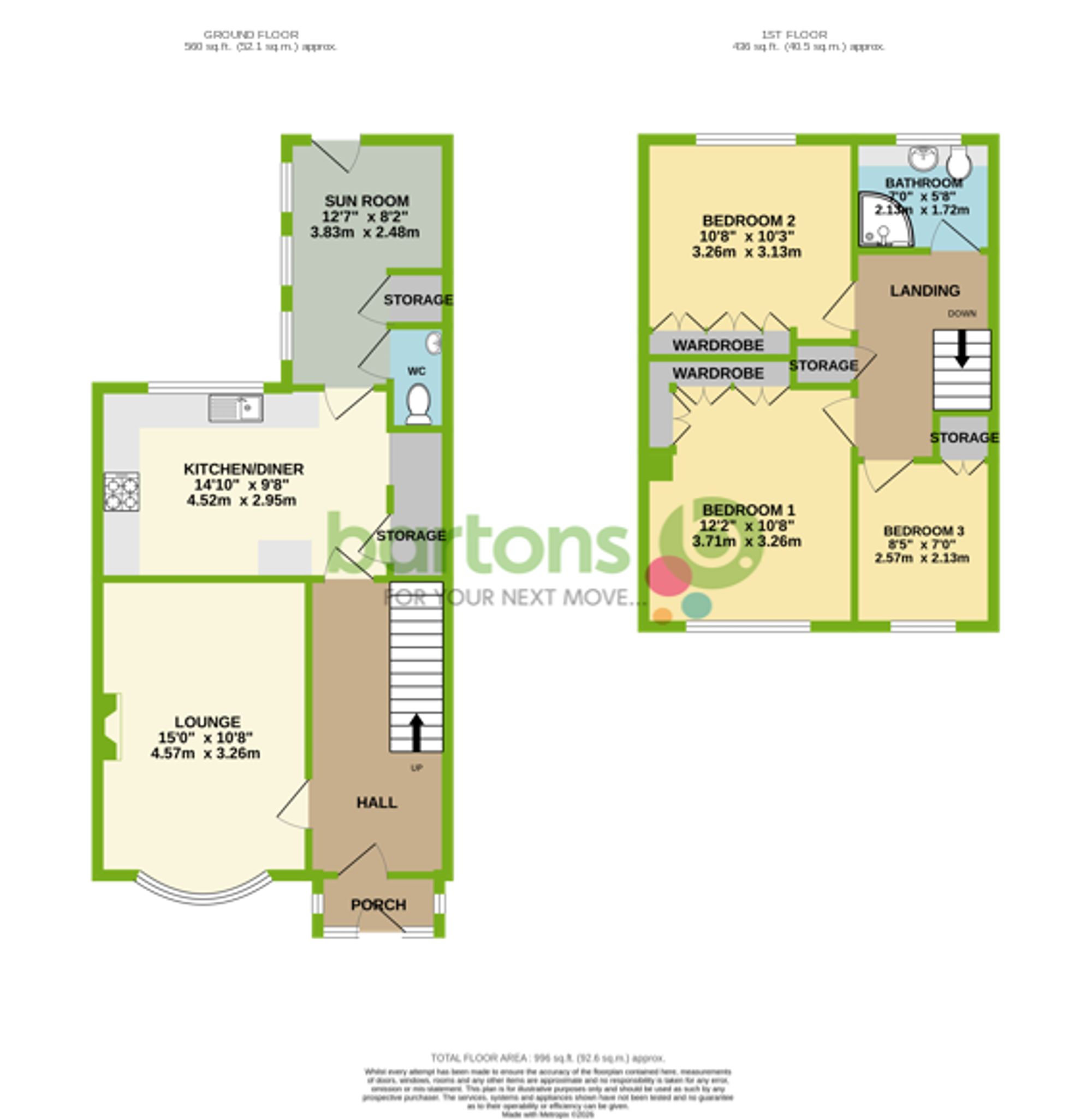 Floorplan for Roughwood Road, Rotherham, S61