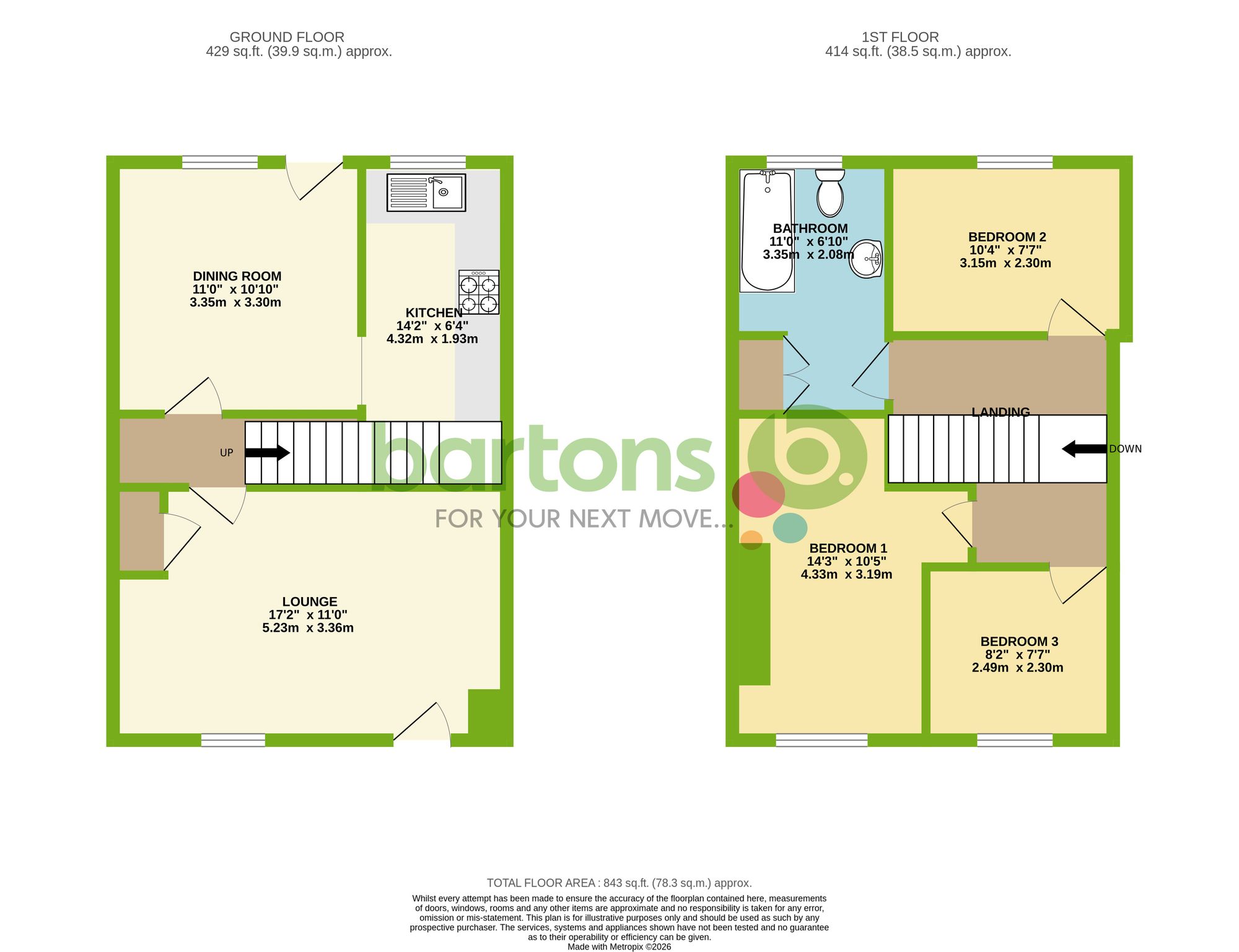 Floorplan for Psalters Lane, Rotherham, S61