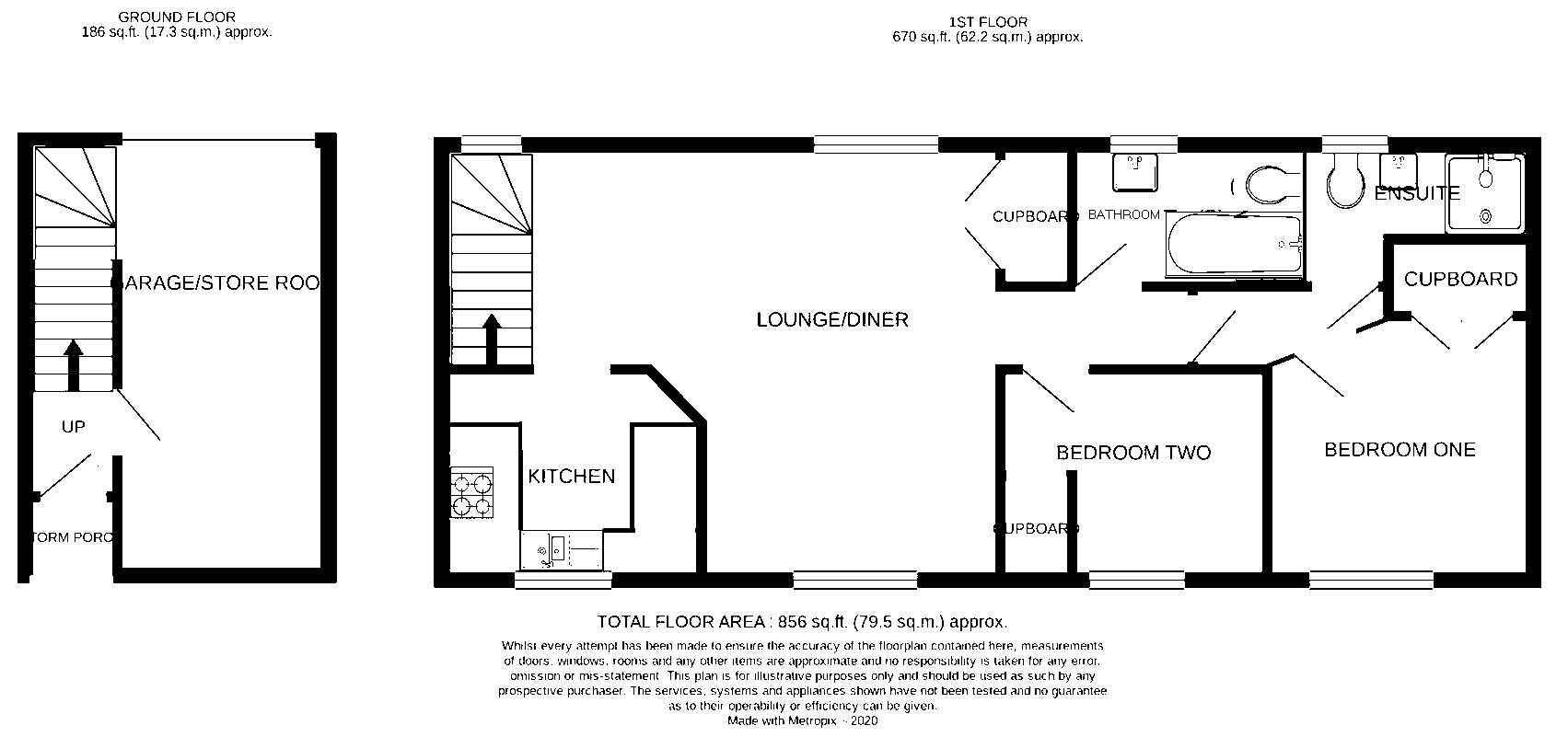 Floorplan for Downham Walk, Dursley