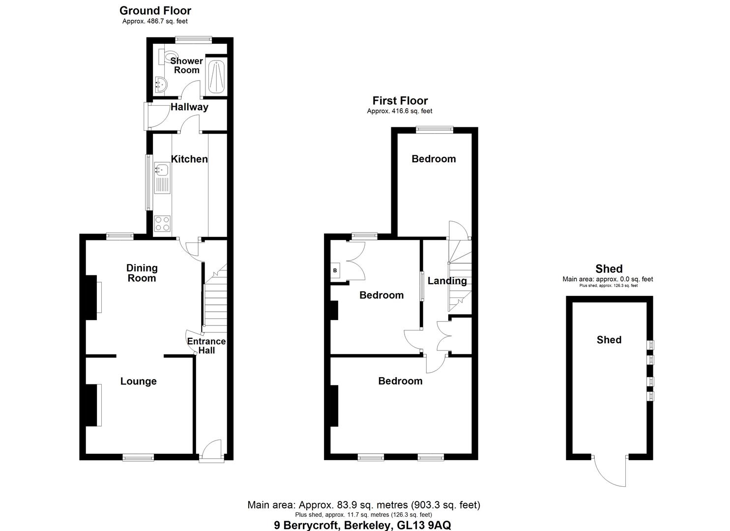 Floorplan for Berrycroft, Berkeley