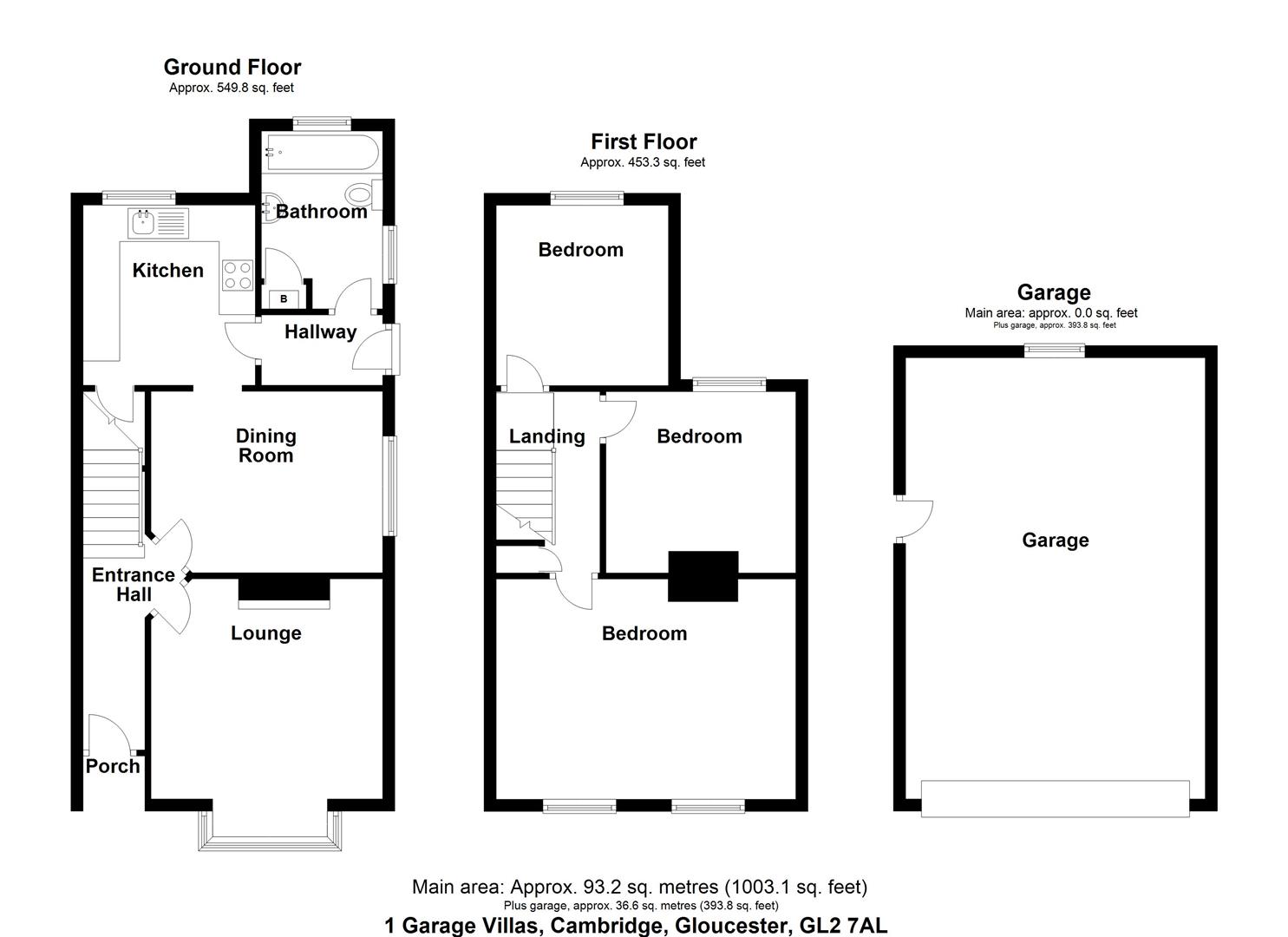 Floorplan for Garage Villas, Cambridge