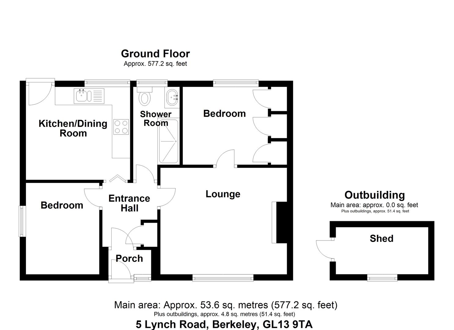 Floorplan for Lynch Road, Berkeley