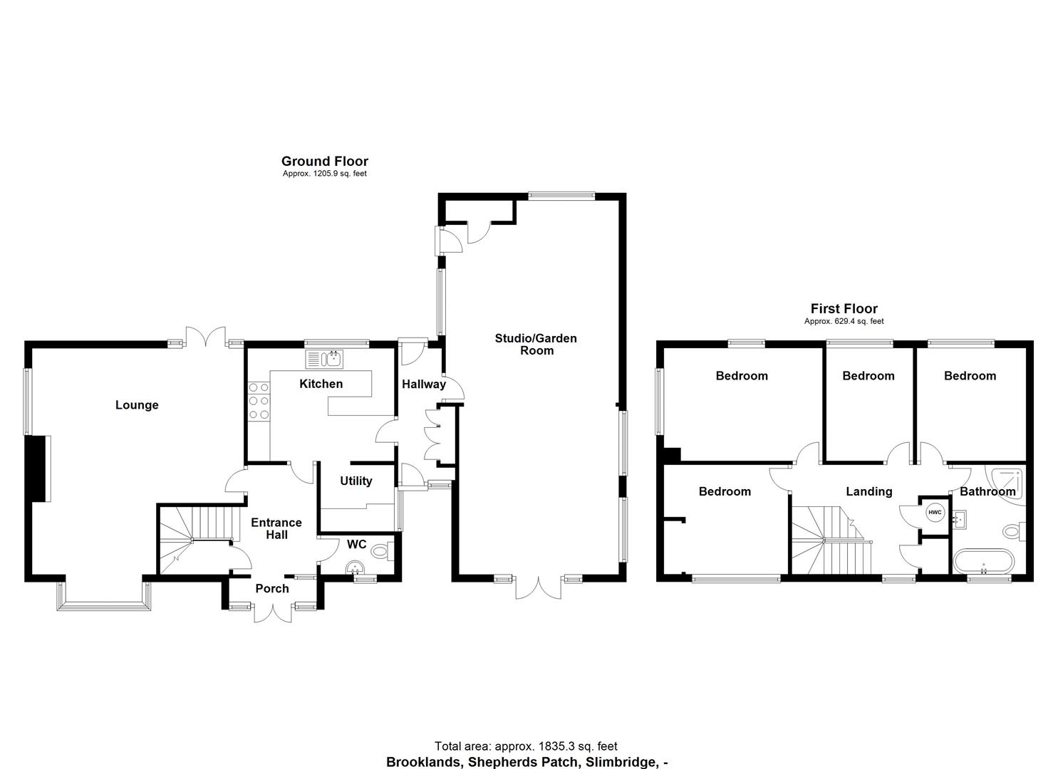 Floorplan for Shepherds Patch, Slimbridge, Gloucester