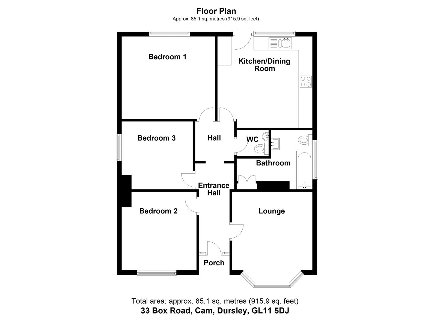 Floorplan for Box Road, Cam