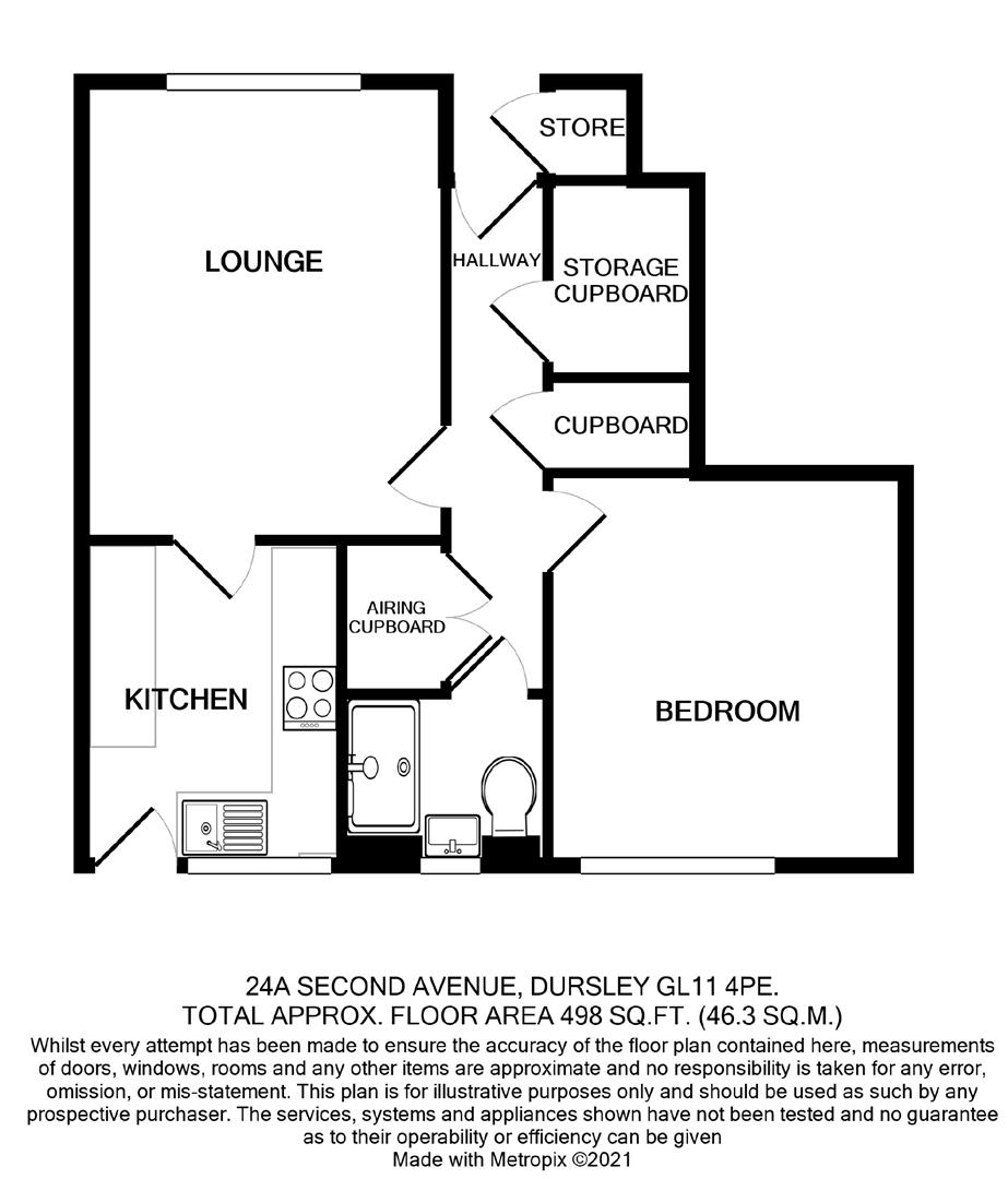 Floorplan for Second Avenue, Dursley