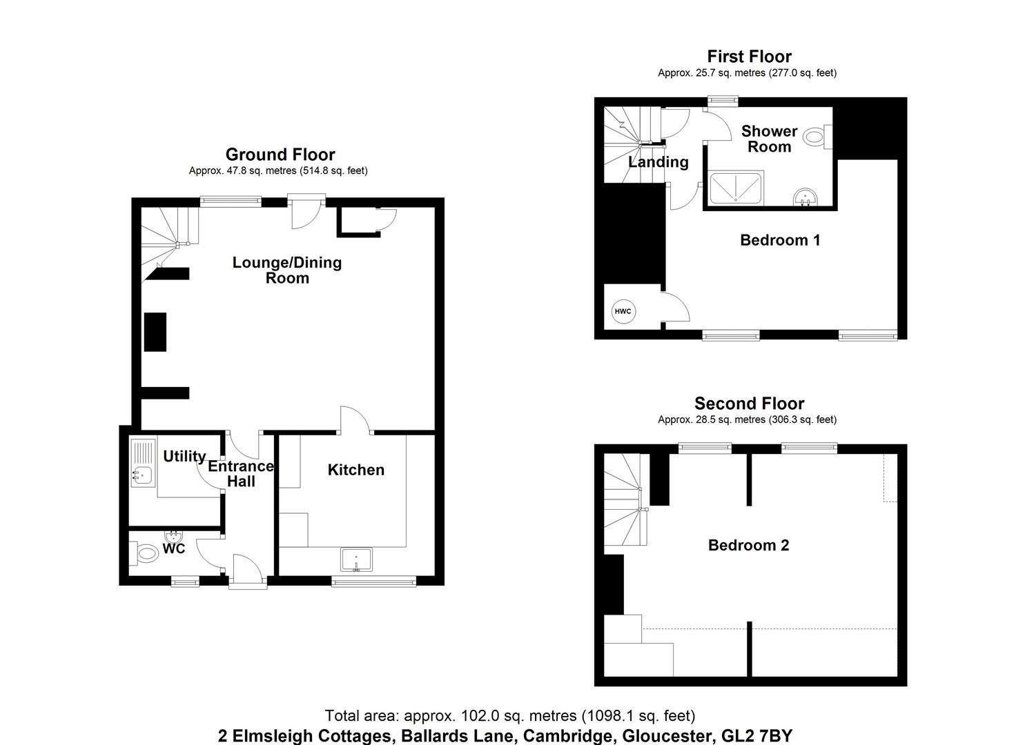 Floorplan for Ballards Lane, Cambridge