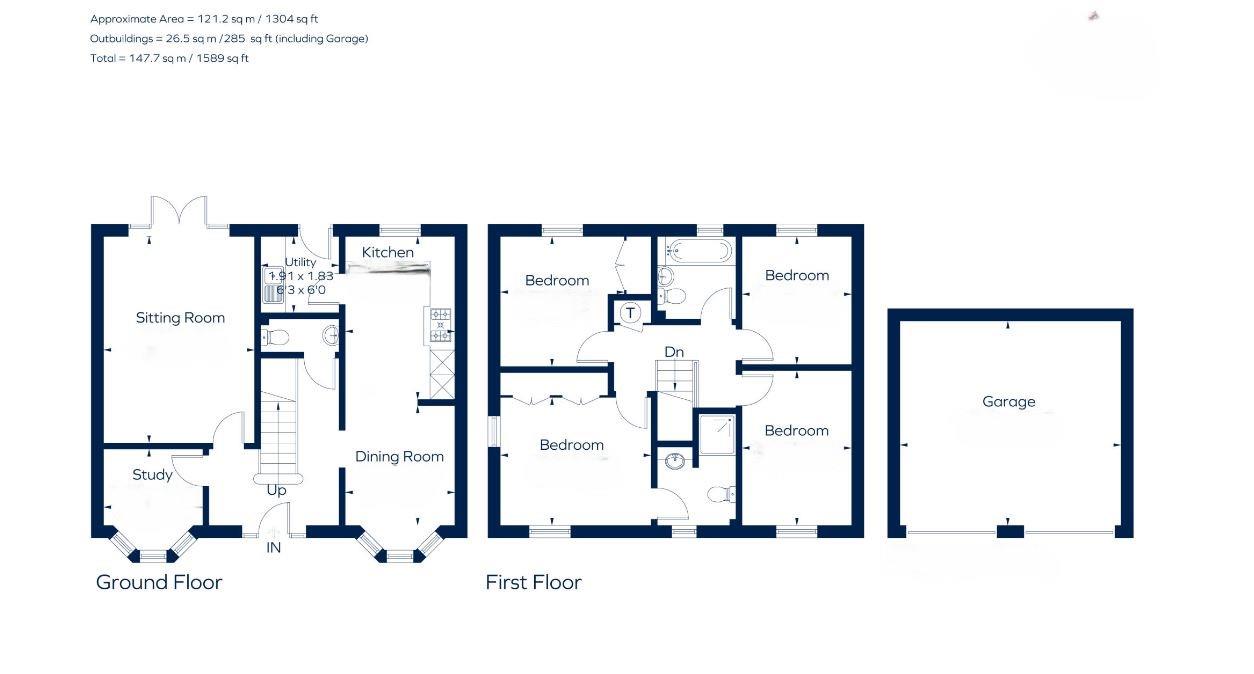 Floorplan for Uptons Garden, Whitminster, Gloucester