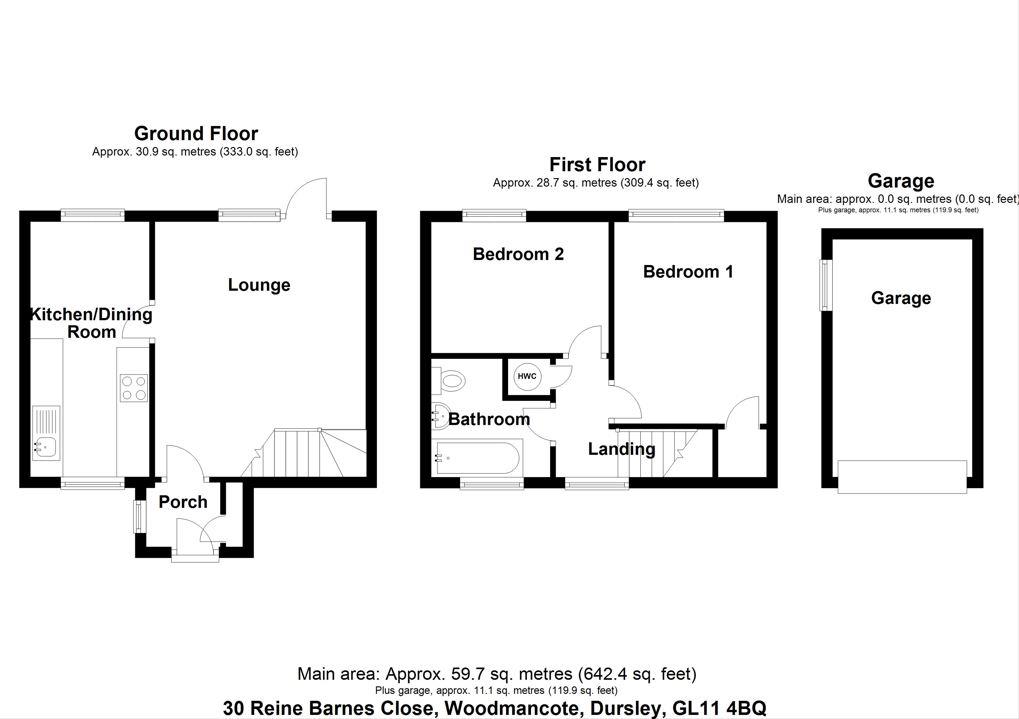 Floorplan for 30 Reine Barnes Close, Dursley