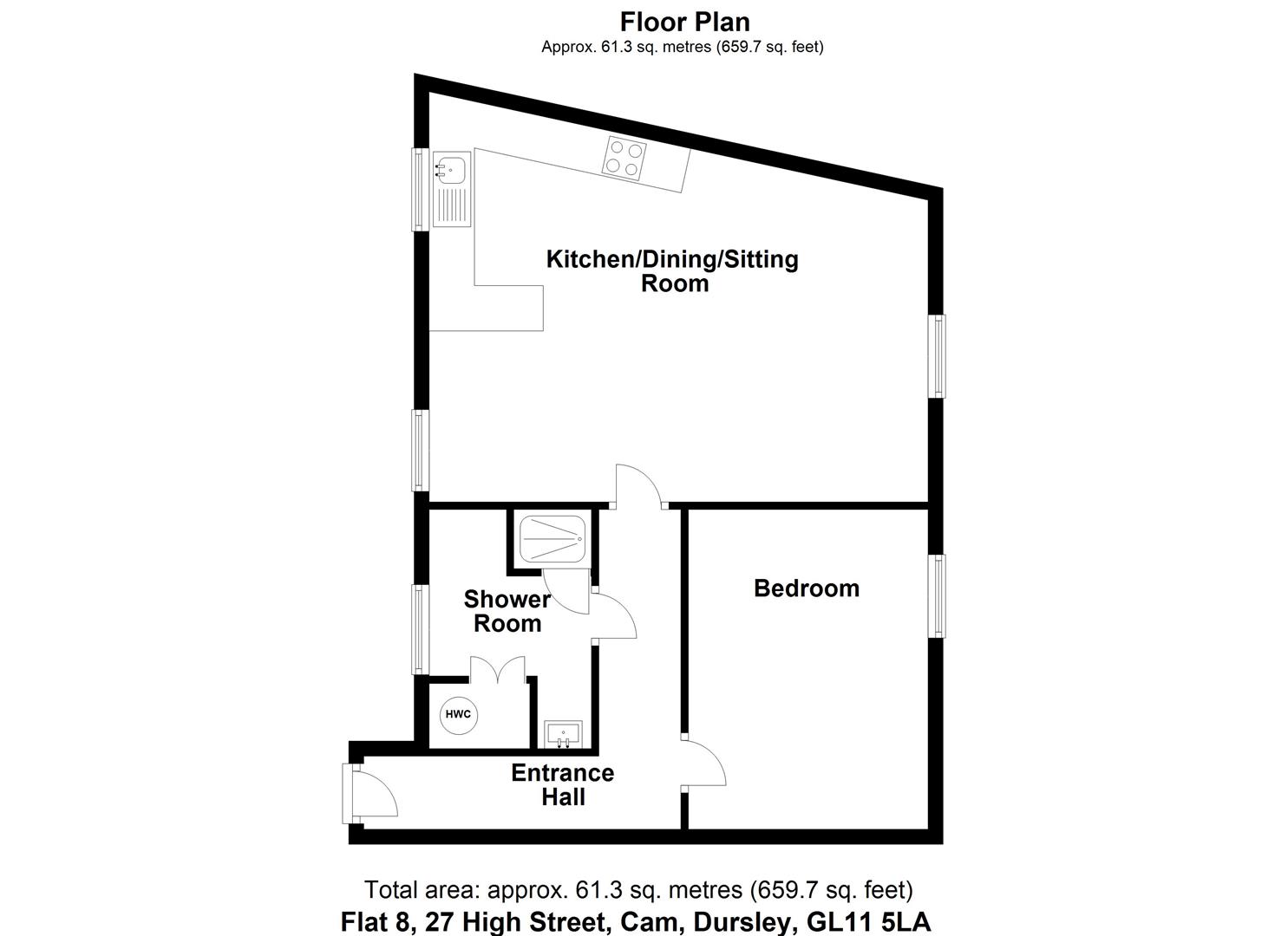 Floorplan for High Street, Cam