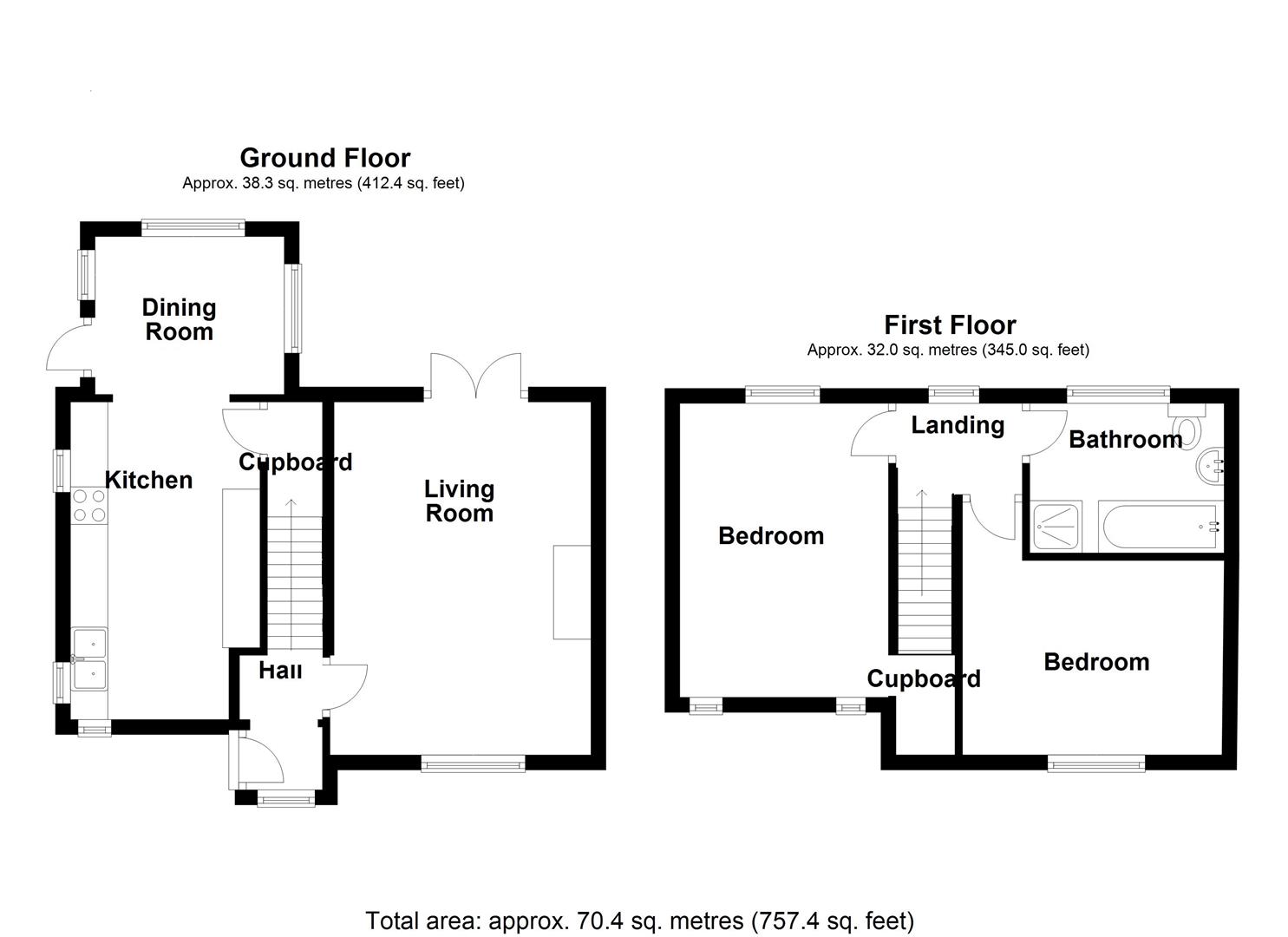 Floorplan for Kingsdown, Dursley