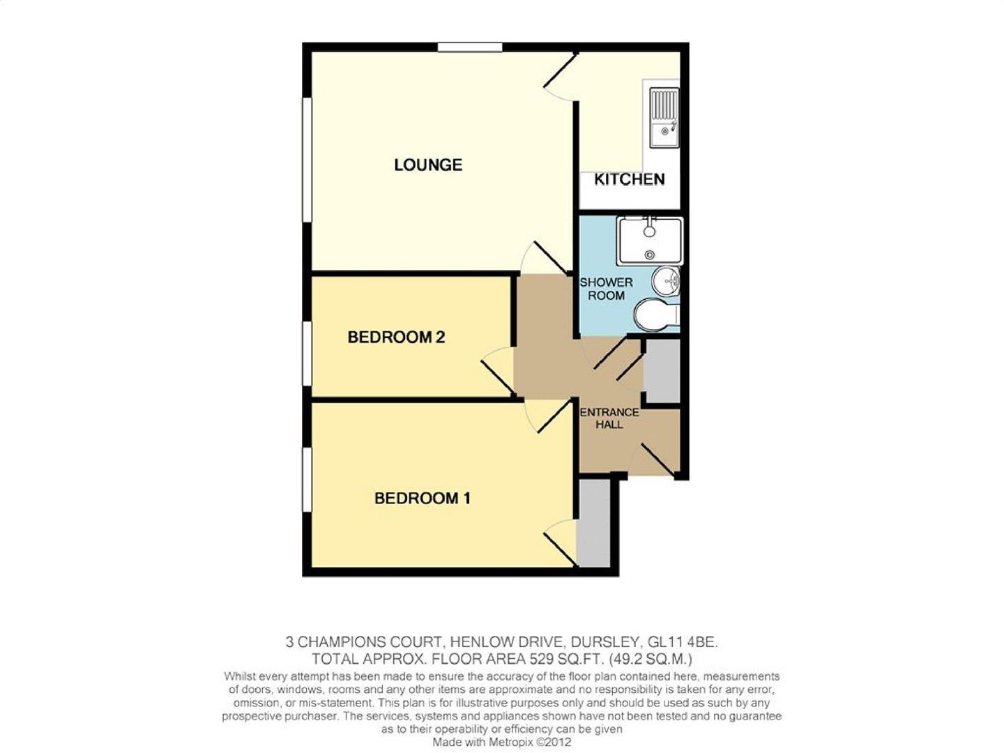 Floorplan for Henlow Drive, Dursley