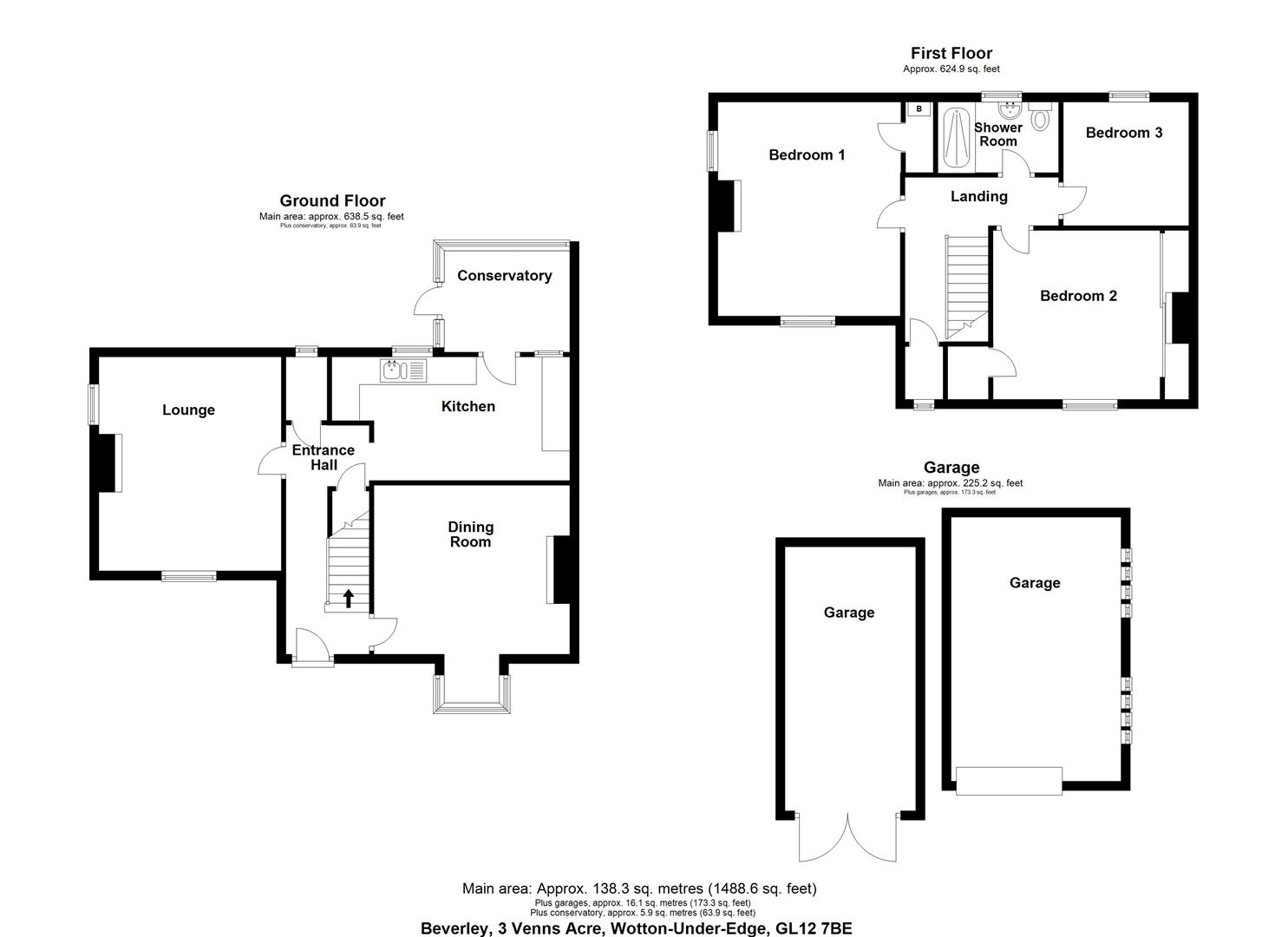 Floorplan for Venns Acre, Wotton-under-Edge