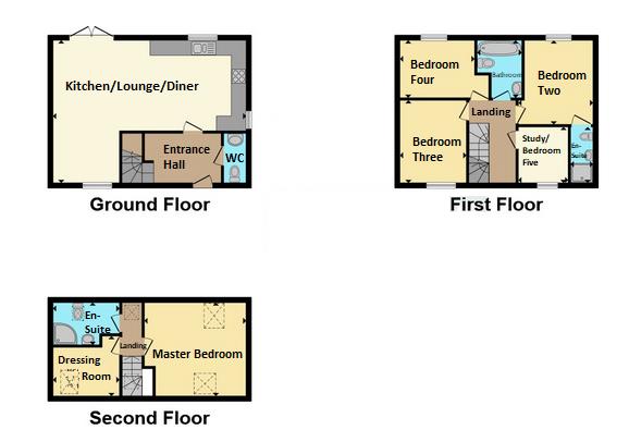 Floorplan for St Marks Rise, Woodmancote, Dursley