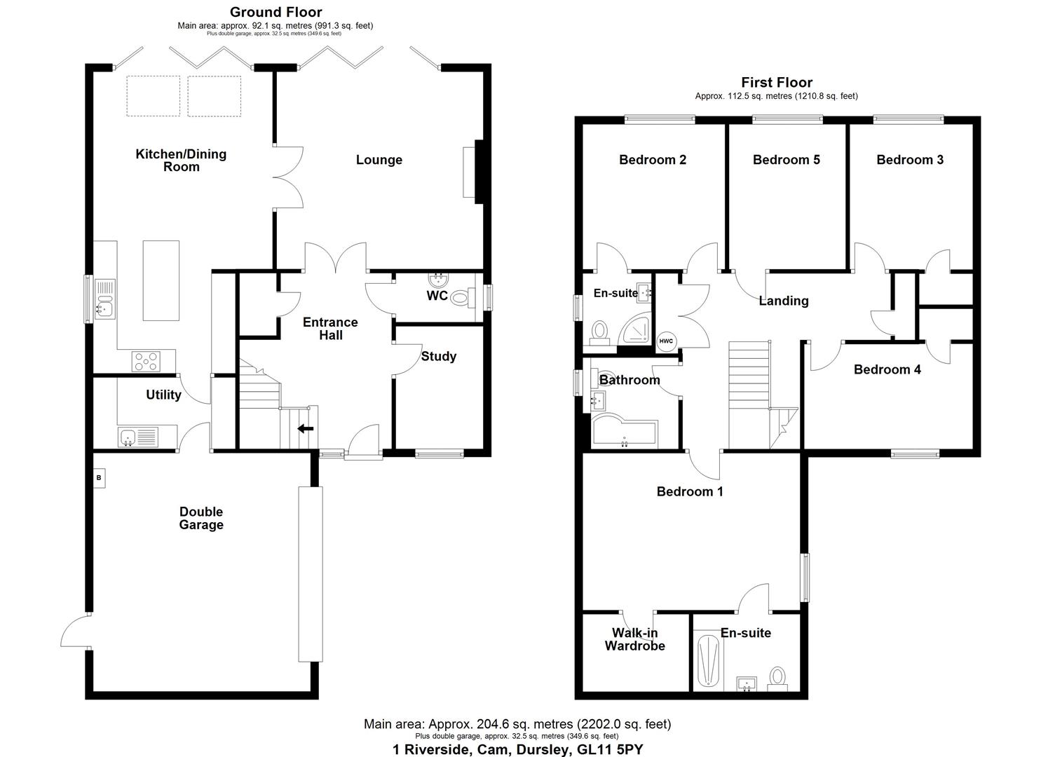 Floorplan for Riverside, Cam, Dursley