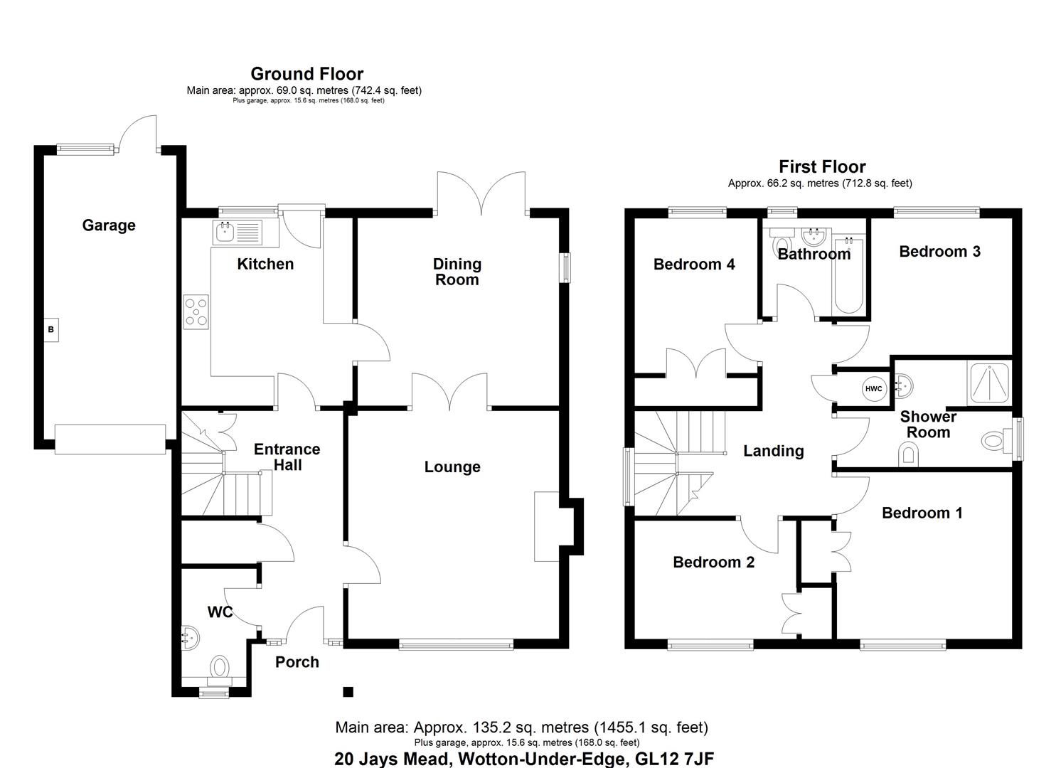 Floorplan for Jays Mead, Wotton-Under-Edge