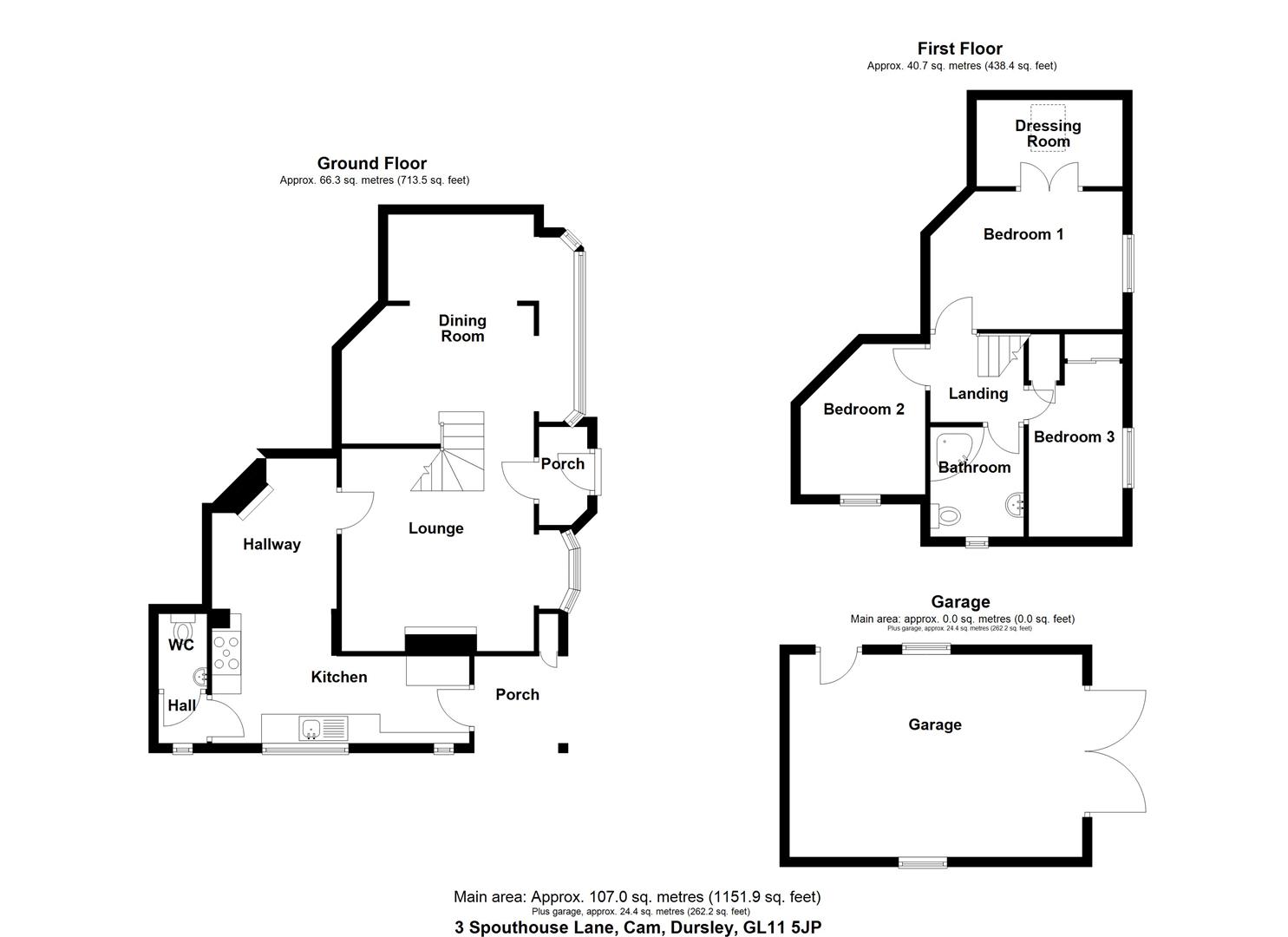 Floorplan for Spouthouse Lane, Cam