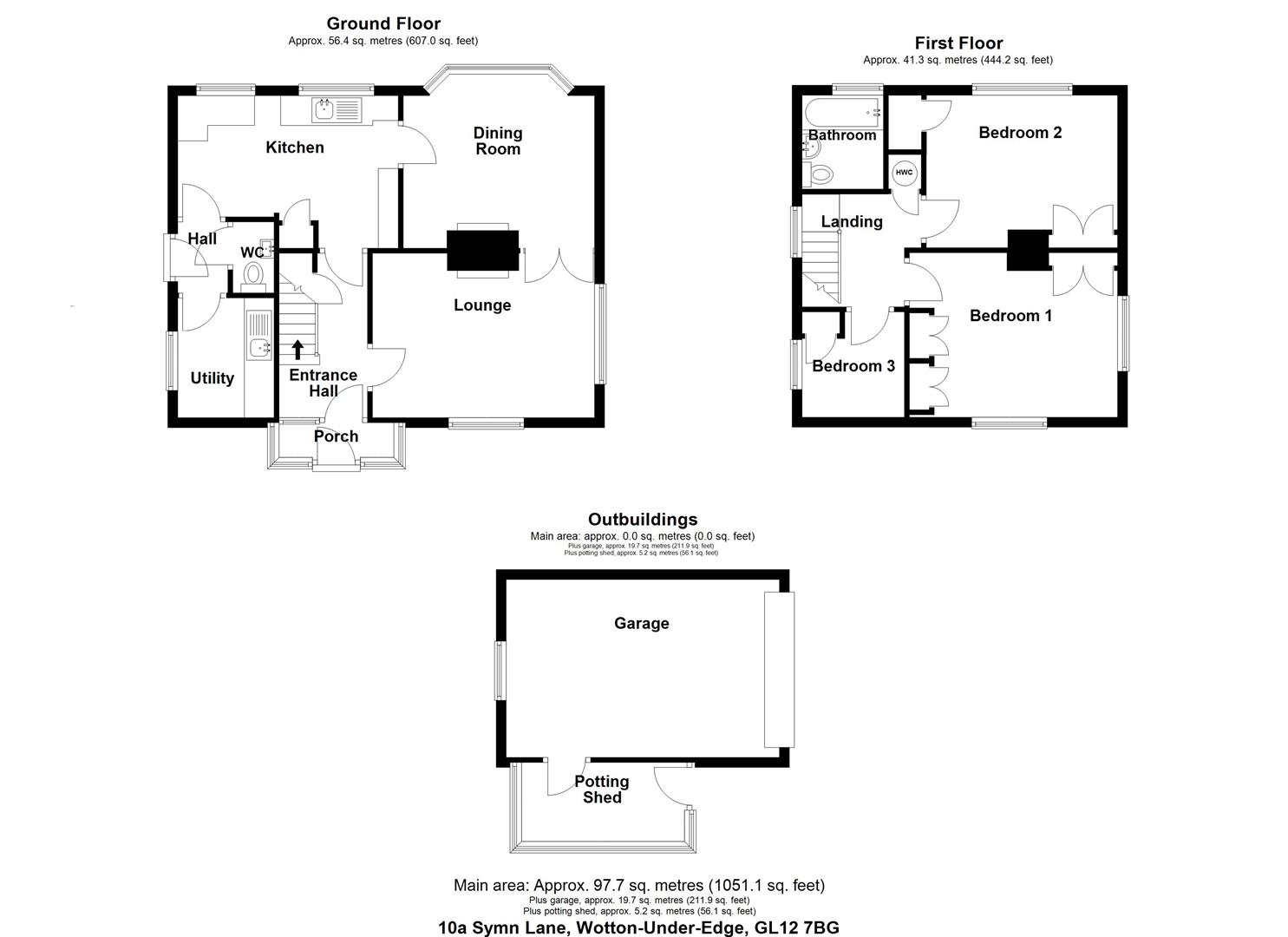 Floorplan for Symn Lane, Wotton-Under-Edge