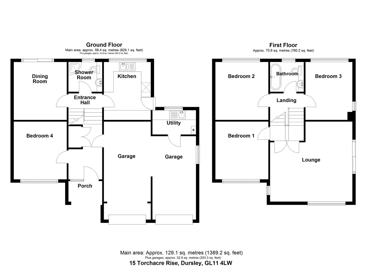 Floorplan for Torchacre Rise, Dursley