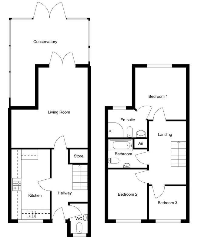Floorplan for Castle Stream Court, Dursley