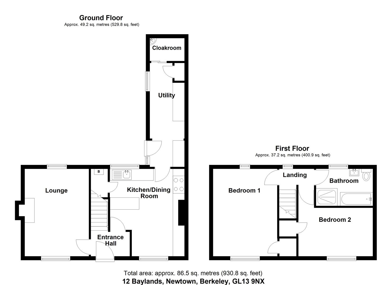 Floorplan for Baylands, Newtown, Berkeley