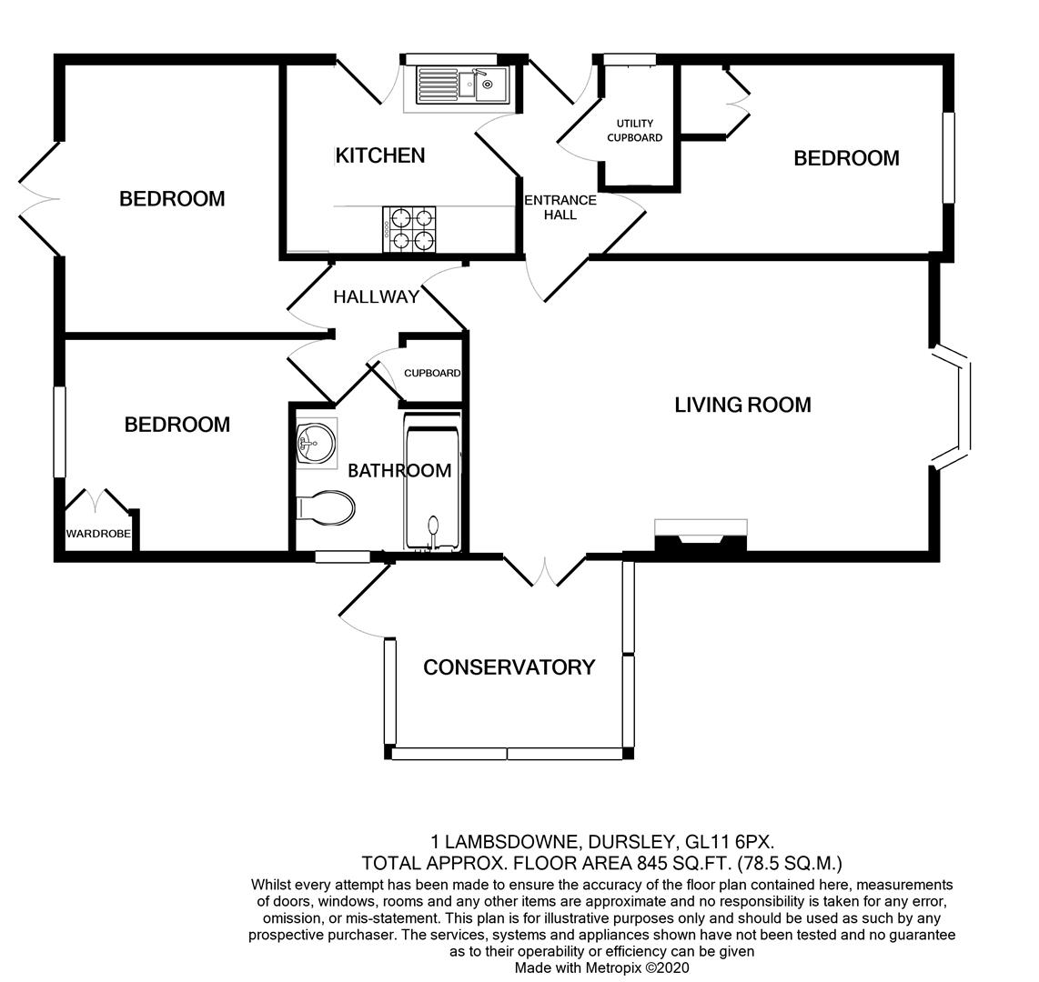 Floorplan for Lambsdowne, Dursley