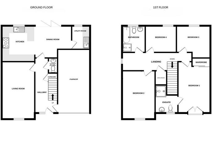 Floorplan for Foundry Rise, Dursley