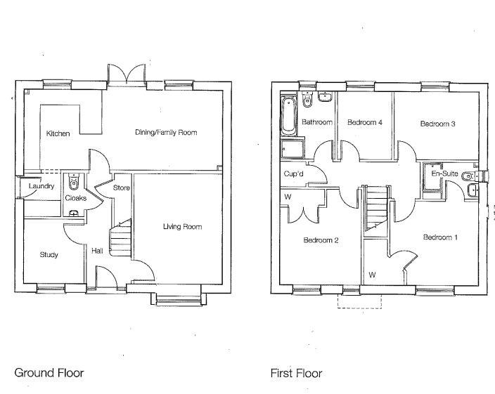 Floorplan for Budding Way, Dursley