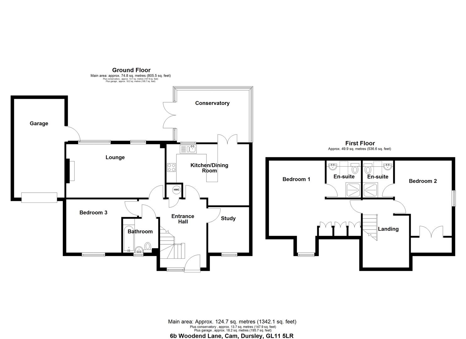 Floorplan for Woodend Lane, Cam, Dursley