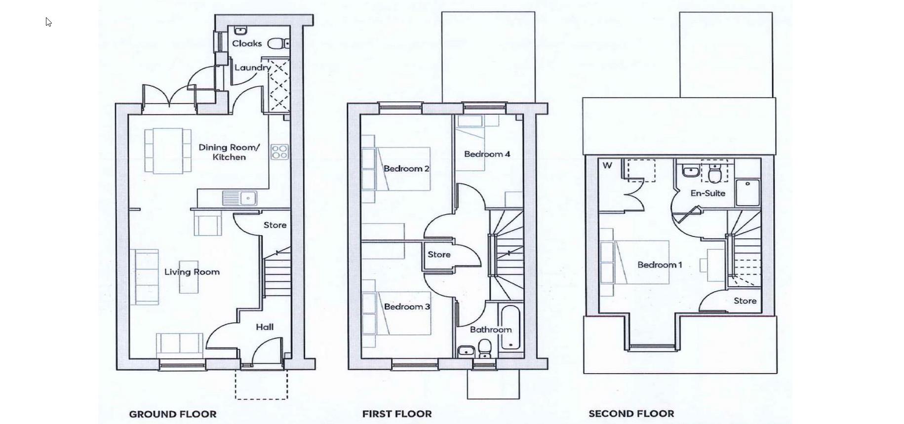 Floorplan for Bailey Way, Dursley