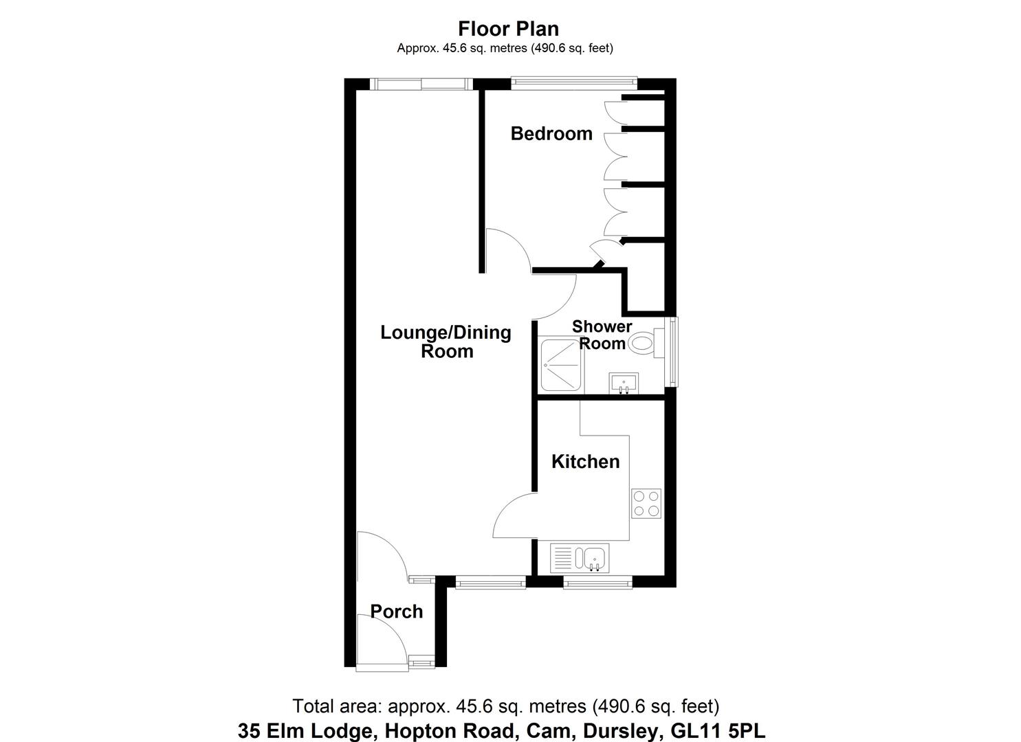 Floorplan for Hopton Road, Cam, Dursley