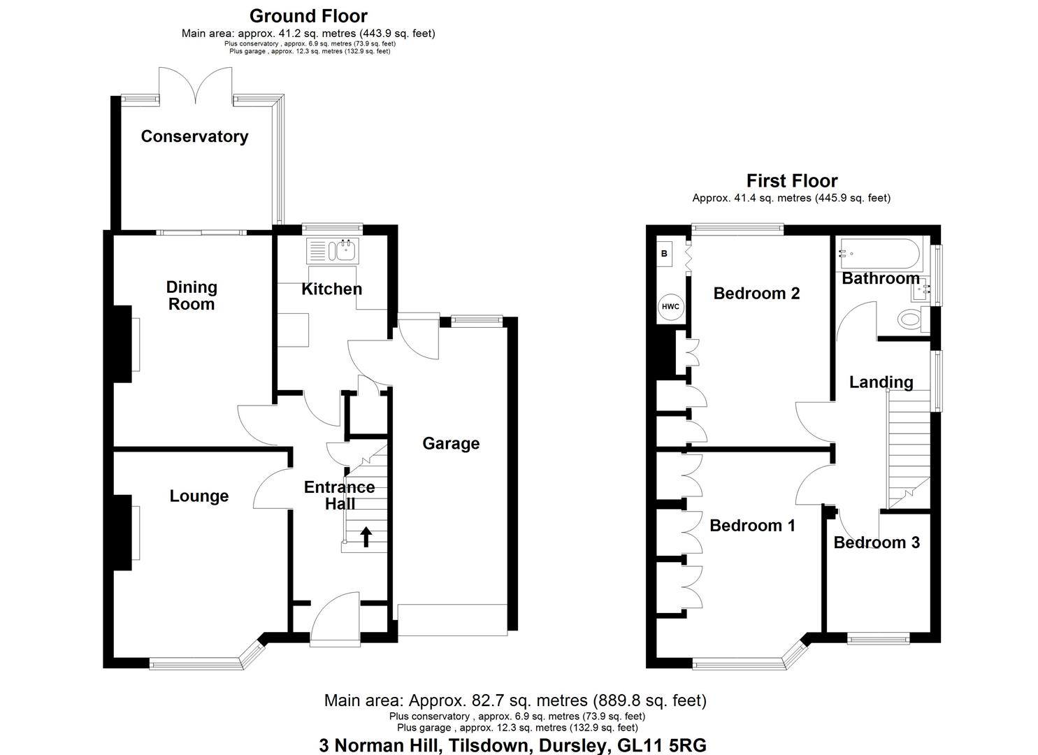 Floorplan for Norman Hill, Cam