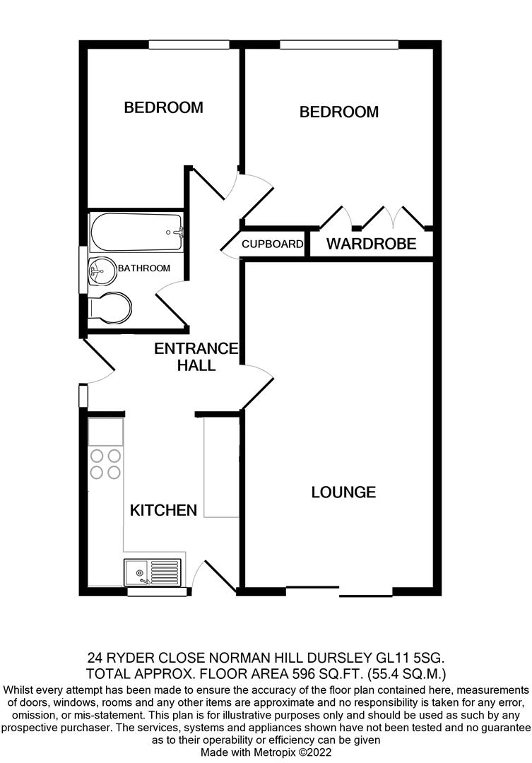 Floorplan for Ryder Close, Cam