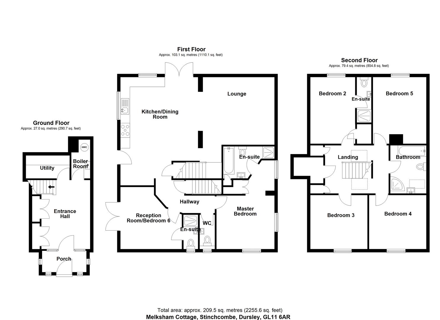 Floorplan for The Street, Stinchcombe